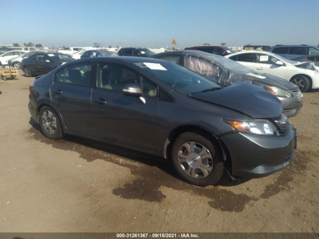 HONDA CIVIC HYBRID 2012 jhmfb4f3xcs005808