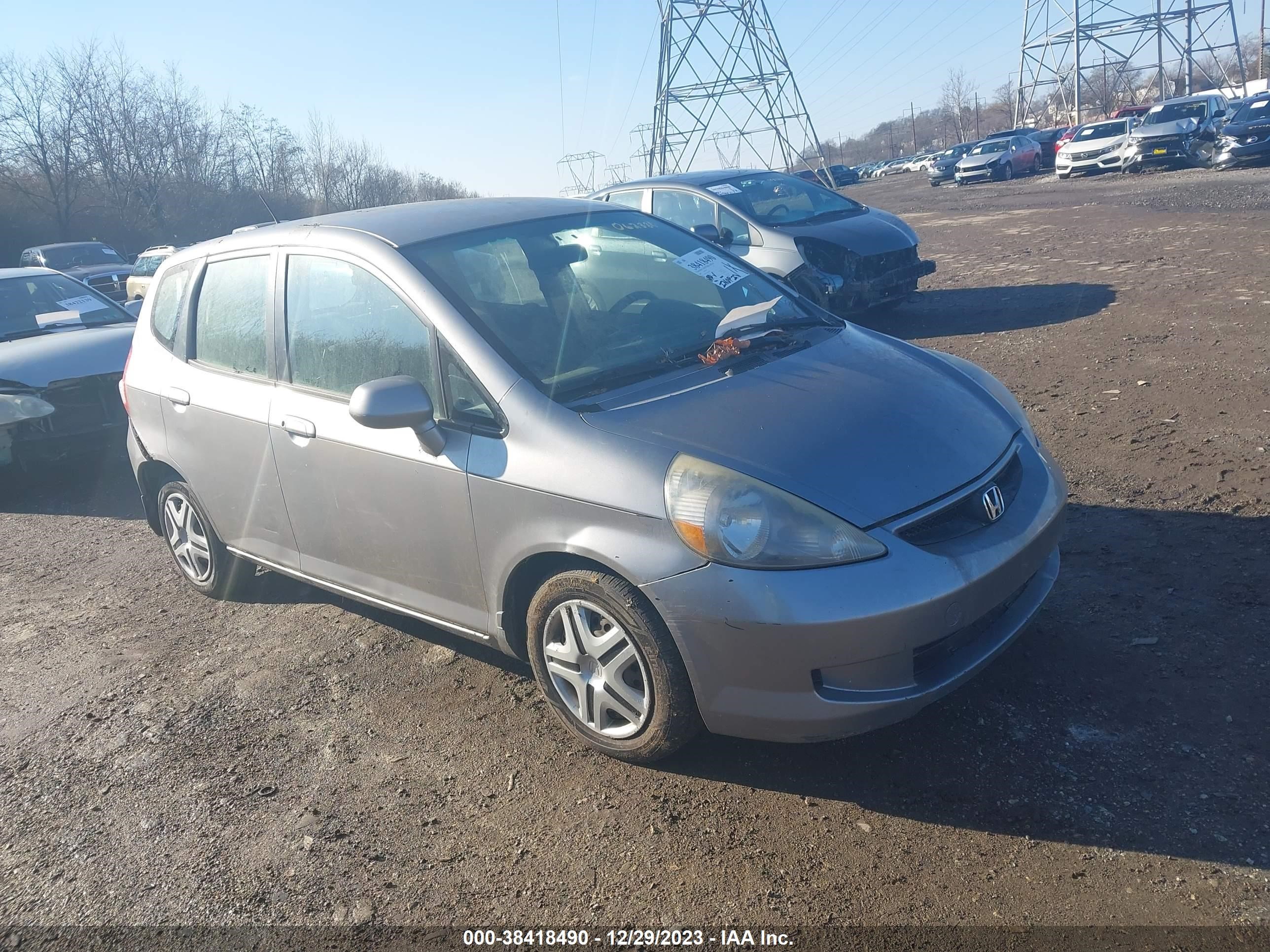 HONDA FIT 2007 jhmgd37407s062380