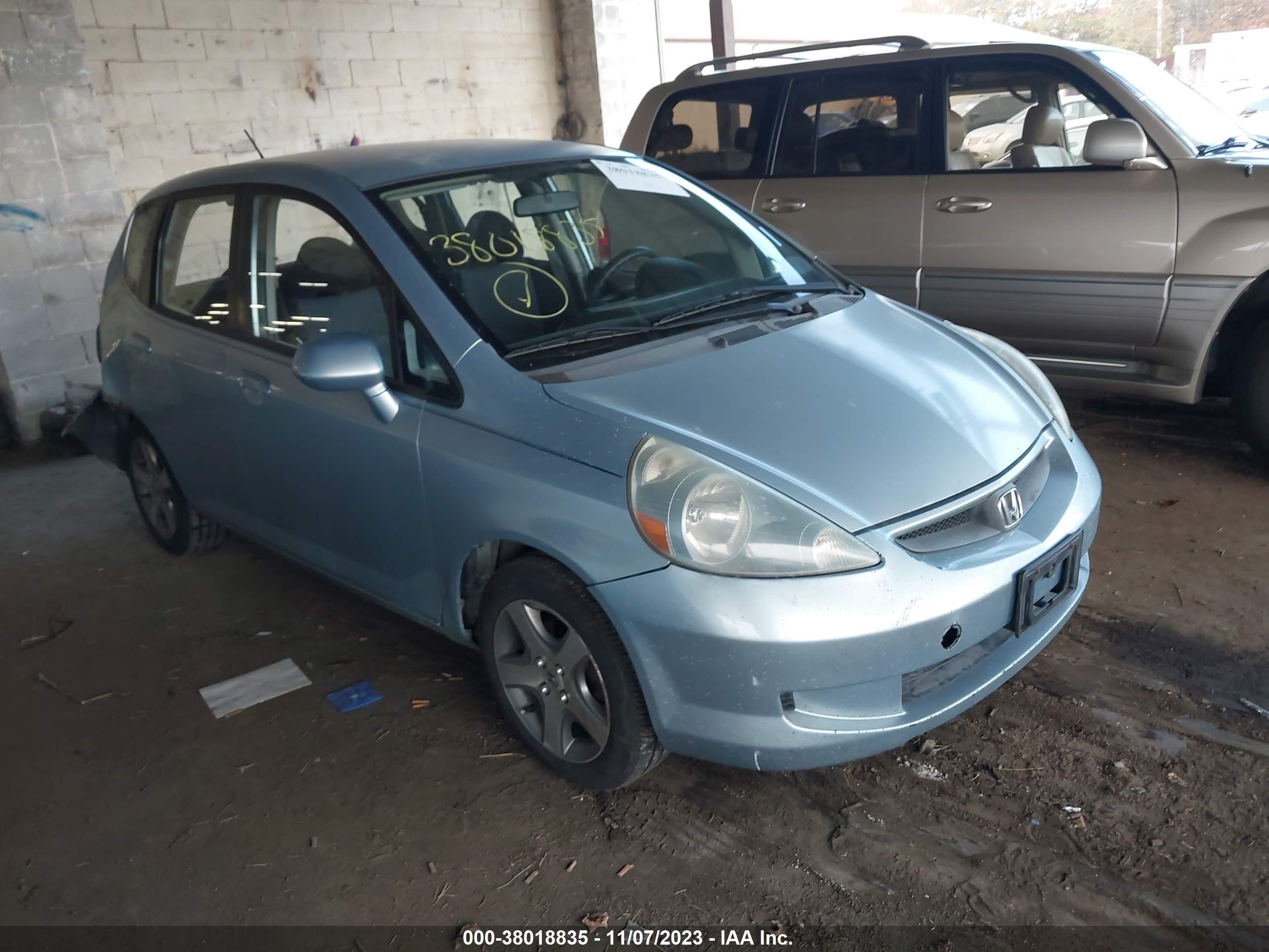 HONDA FIT 2007 jhmgd37447s019192