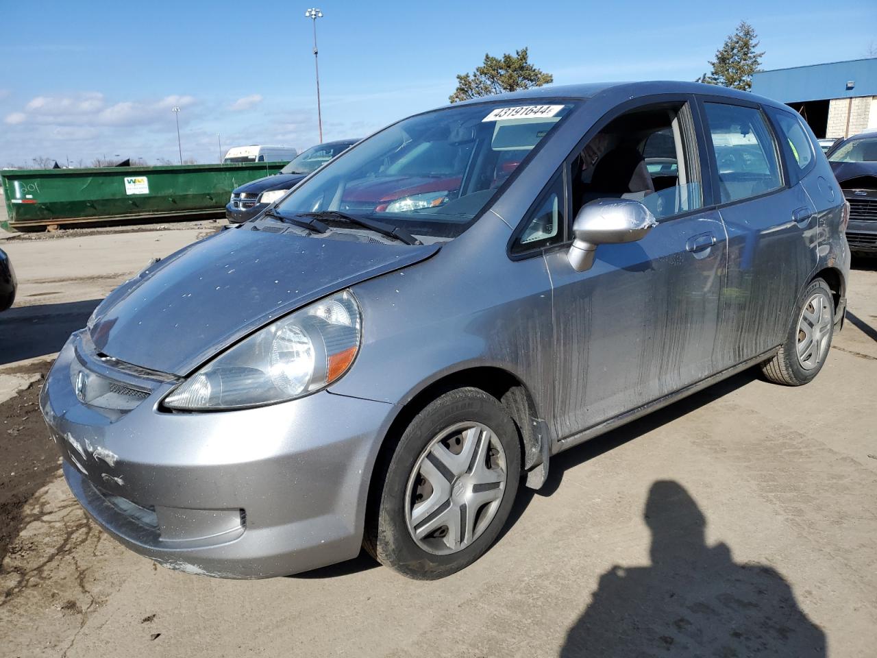 HONDA FIT 2007 jhmgd37487s048288