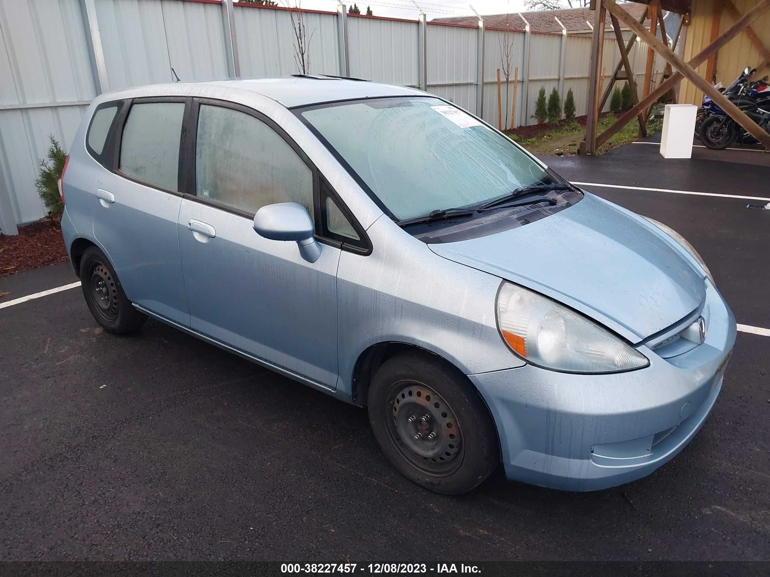 HONDA FIT 2007 jhmgd37497s059817