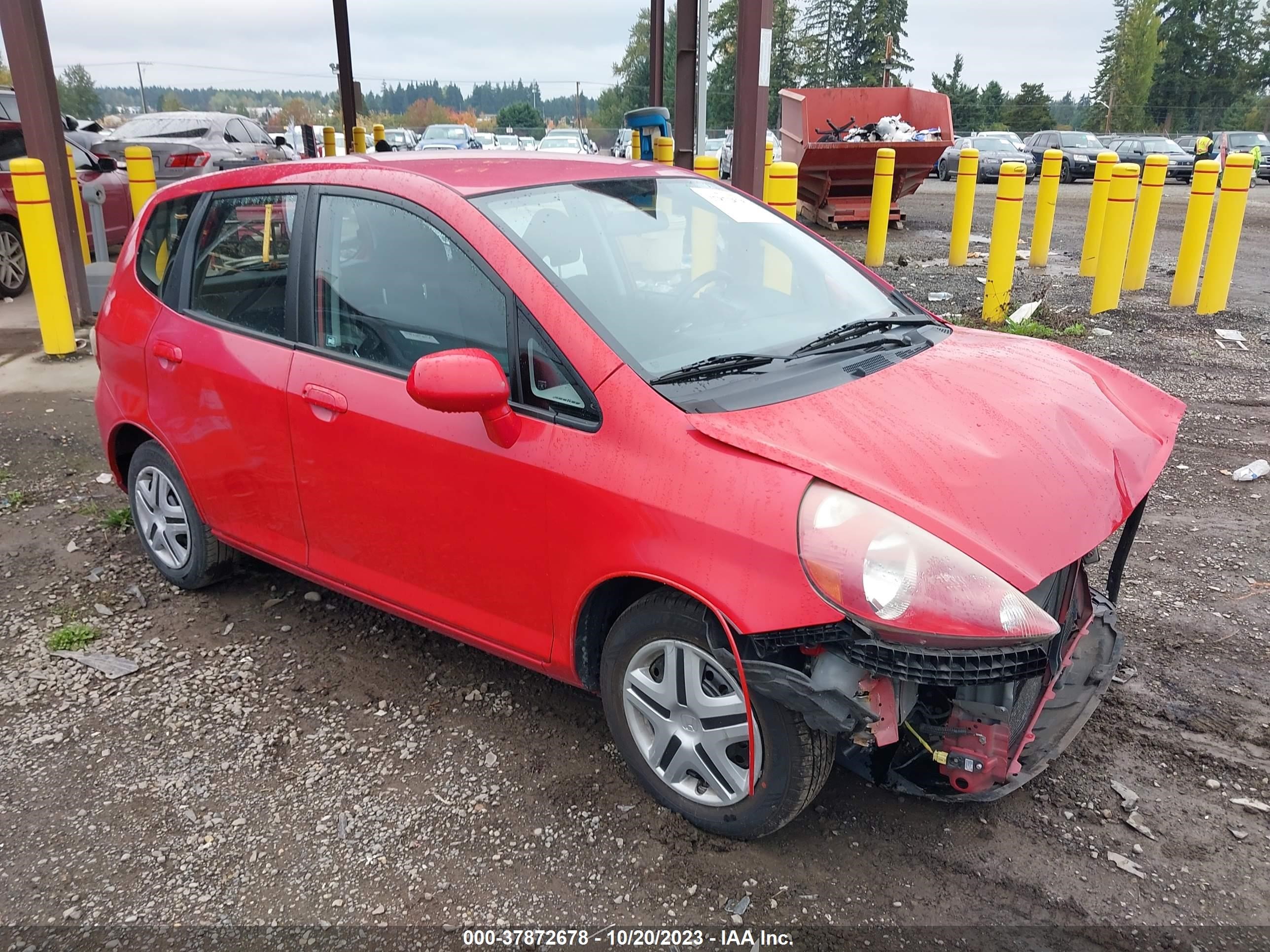 HONDA FIT 2008 jhmgd374x8s067068