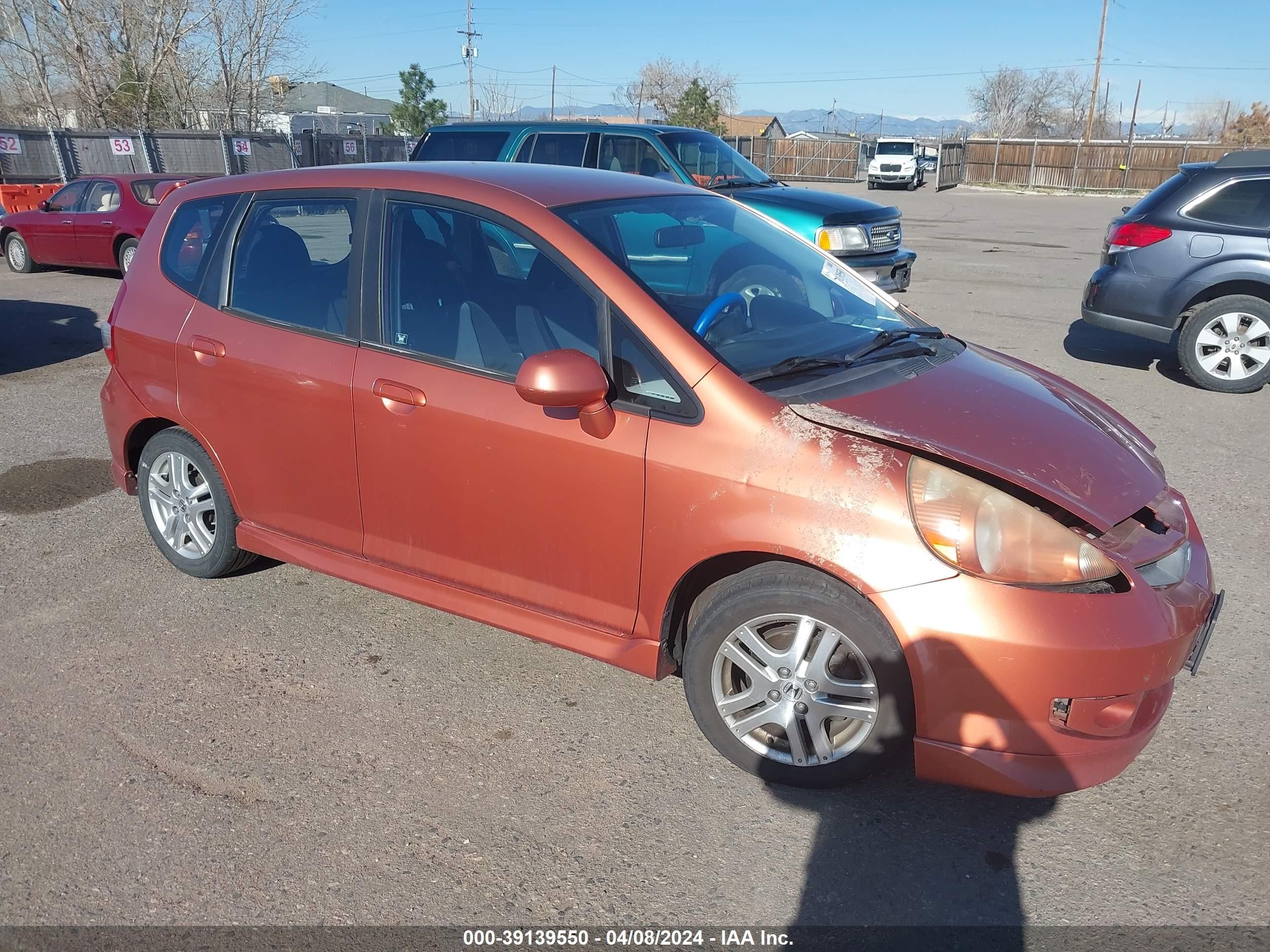 HONDA FIT 2008 jhmgd37608s053309