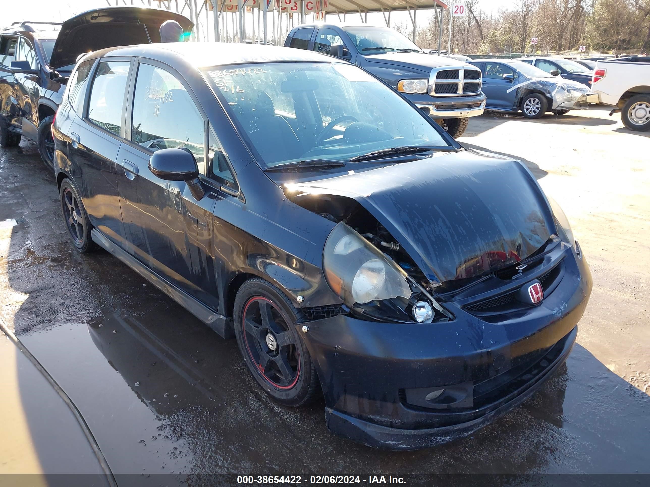 HONDA FIT 2007 jhmgd37617s009009