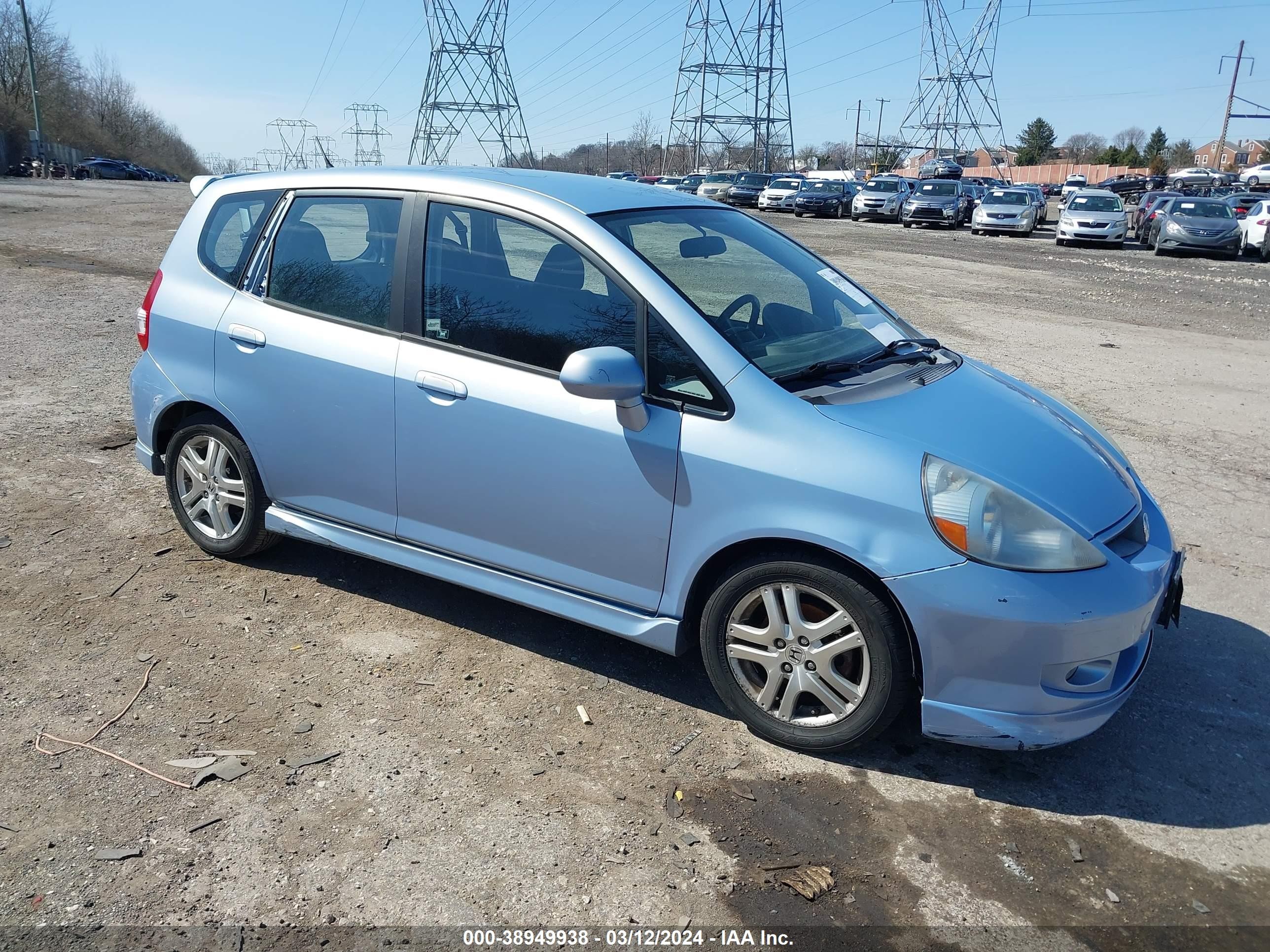 HONDA FIT 2008 jhmgd37638s009935