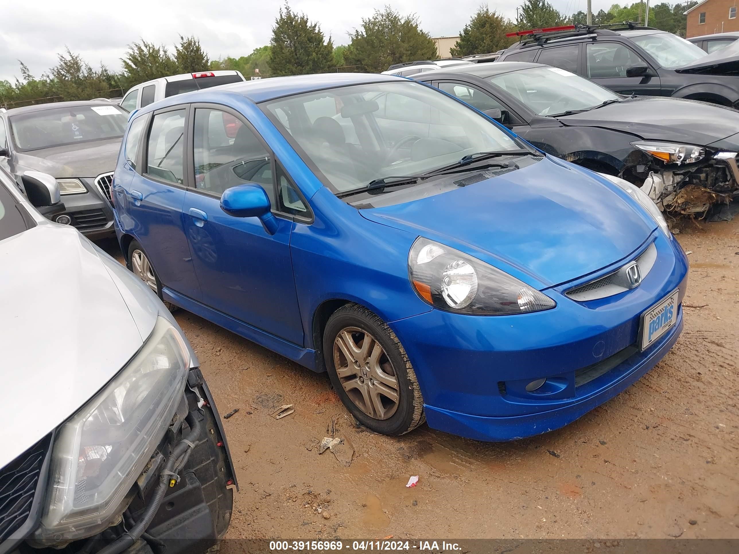 HONDA FIT 2007 jhmgd37657s058584