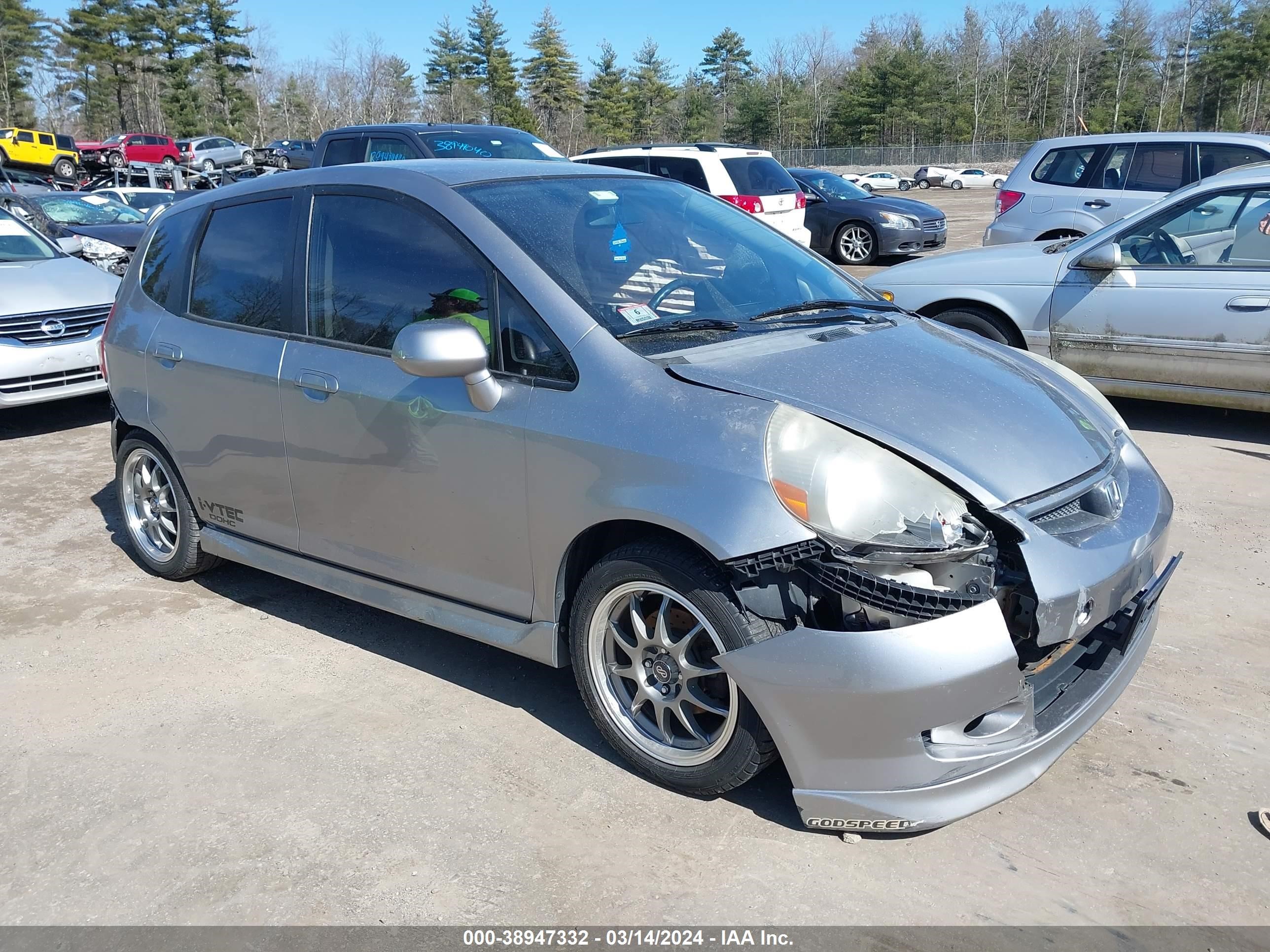 HONDA FIT 2007 jhmgd37687s031556