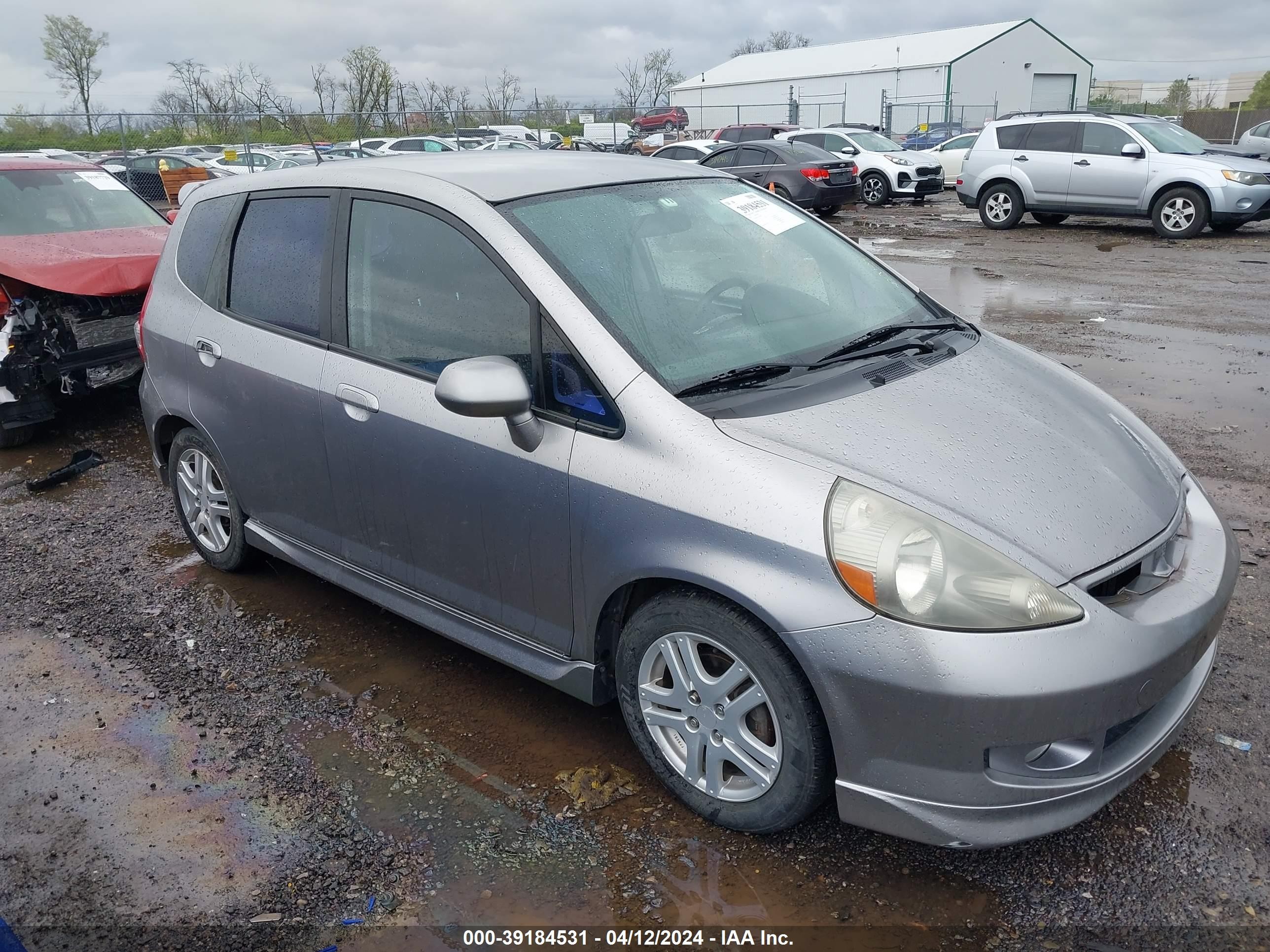 HONDA FIT 2007 jhmgd376x7s016430