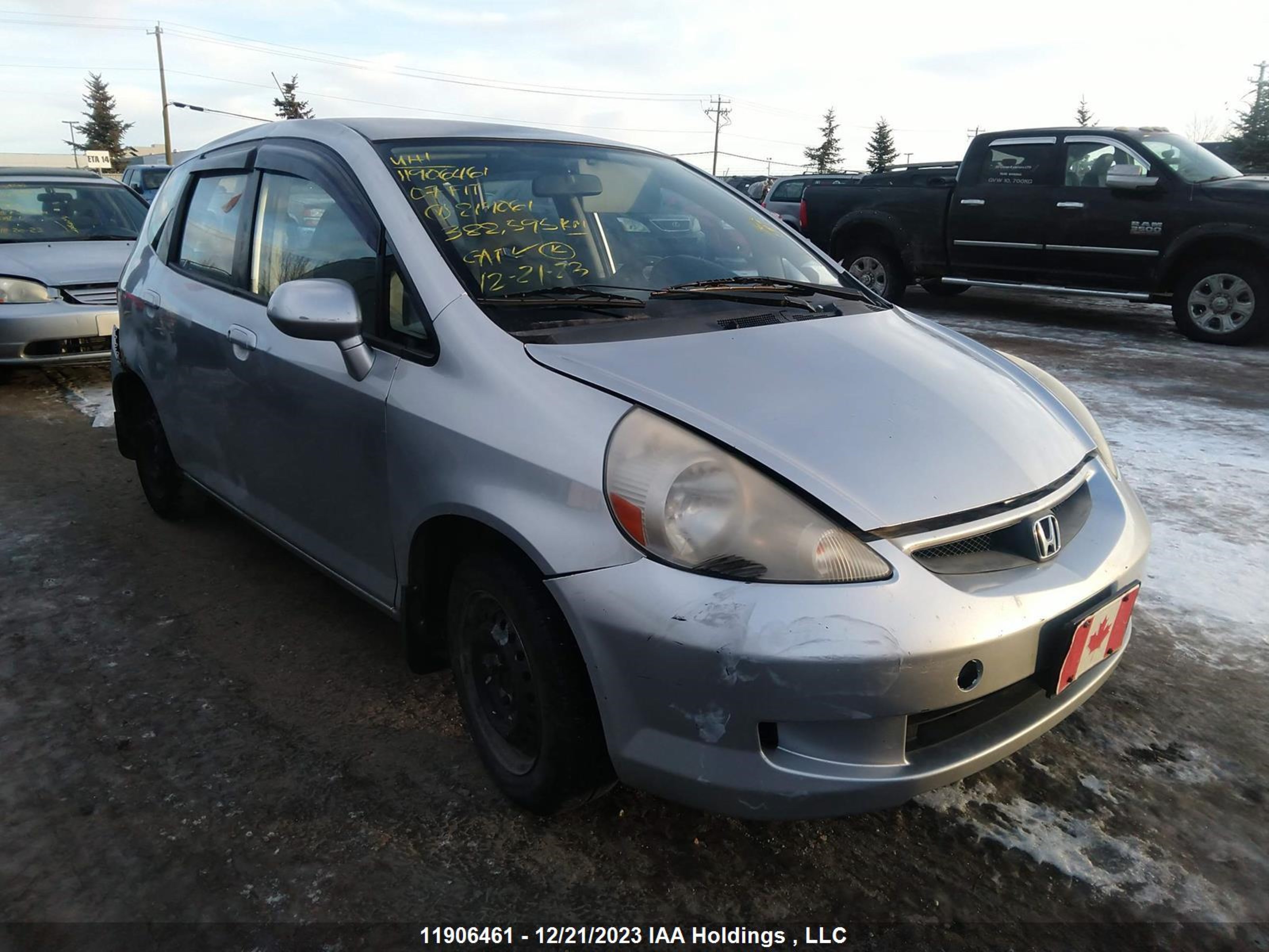 HONDA FIT 2007 jhmgd38257s819061