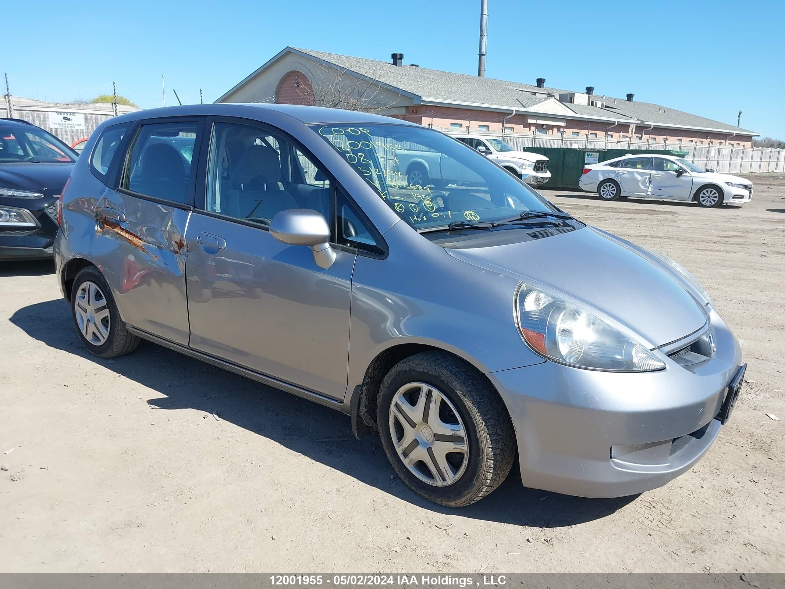 HONDA FIT 2008 jhmgd38418s812689