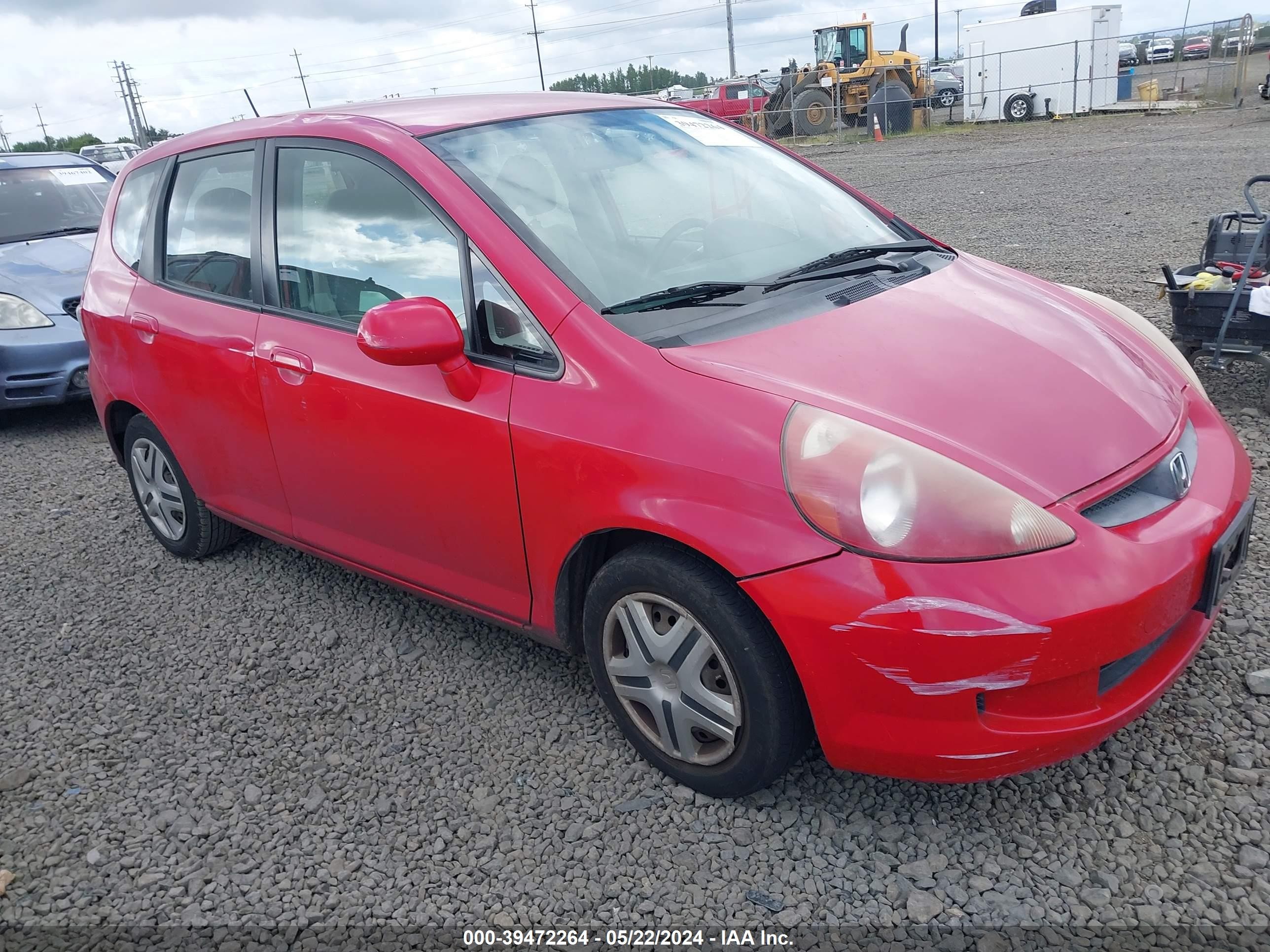 HONDA FIT 2007 jhmgd38427s027600