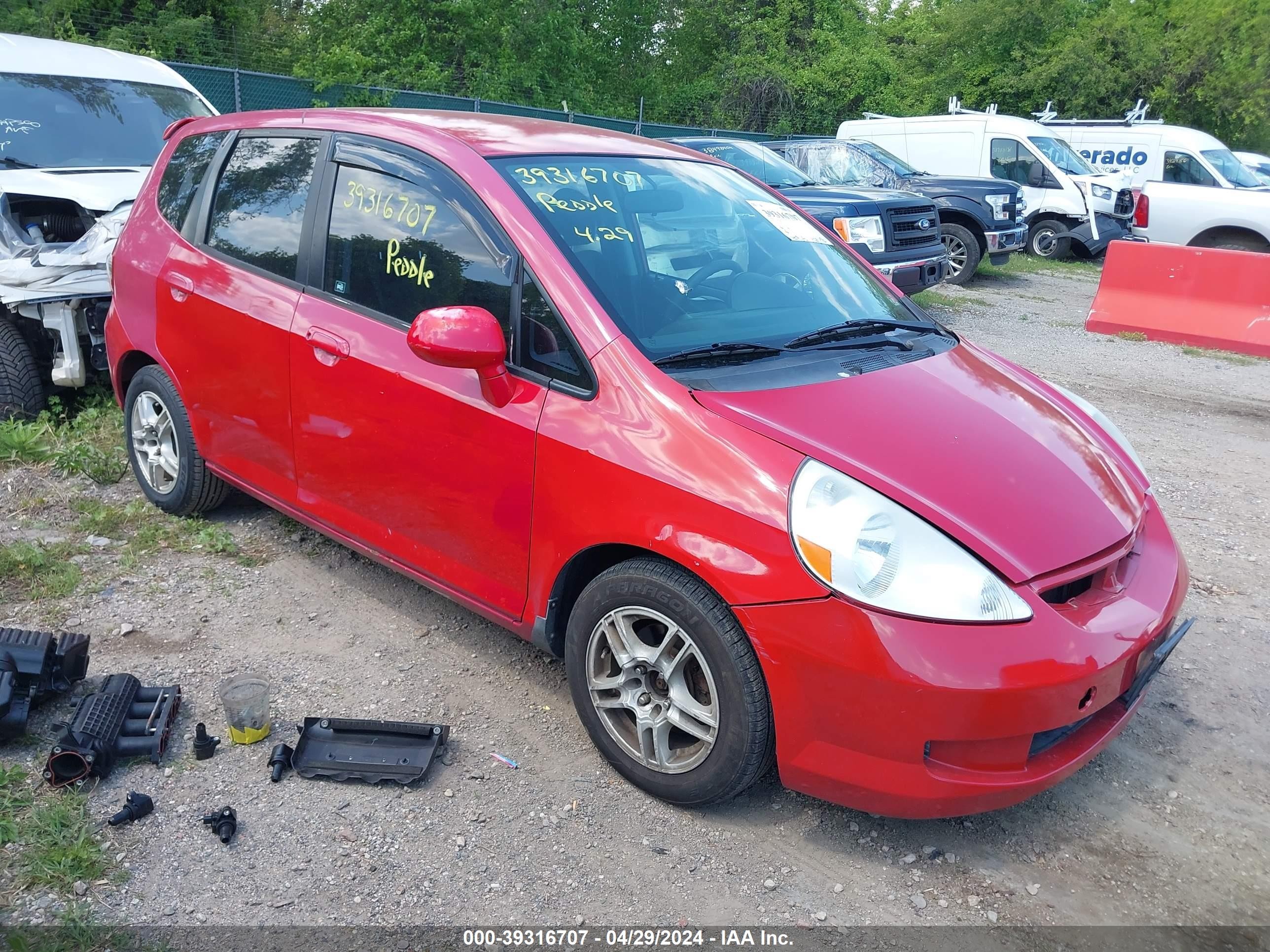 HONDA FIT 2008 jhmgd38448s053682