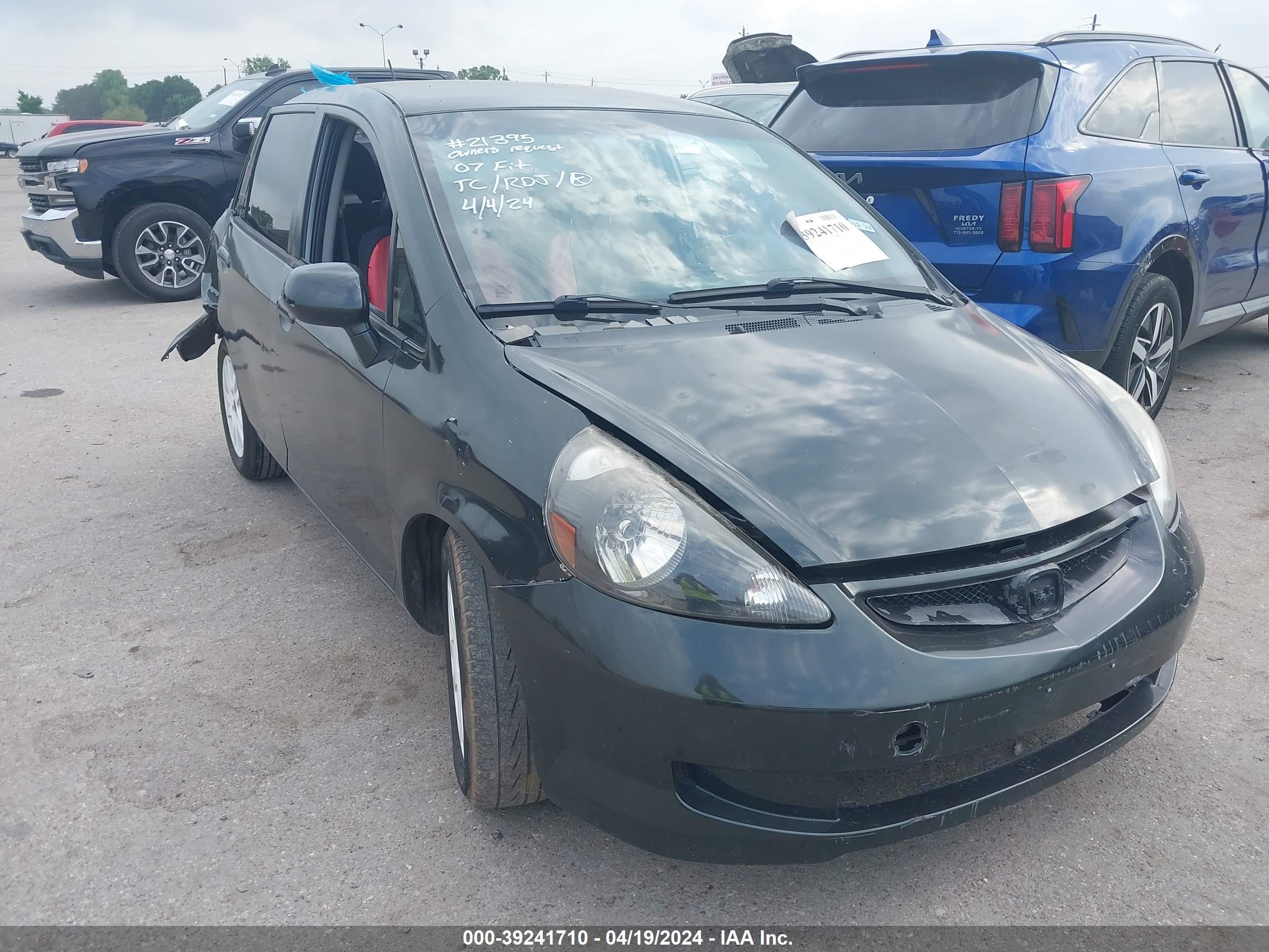 HONDA FIT 2007 jhmgd38457s008653