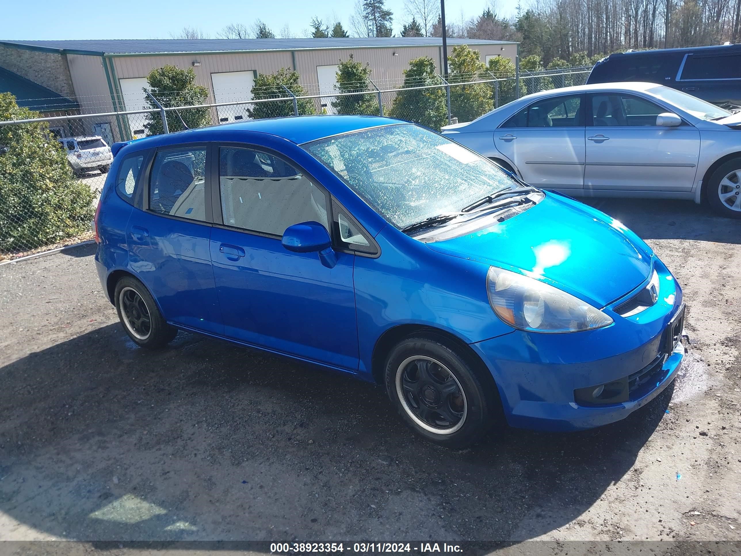 HONDA FIT 2007 jhmgd38467s021637