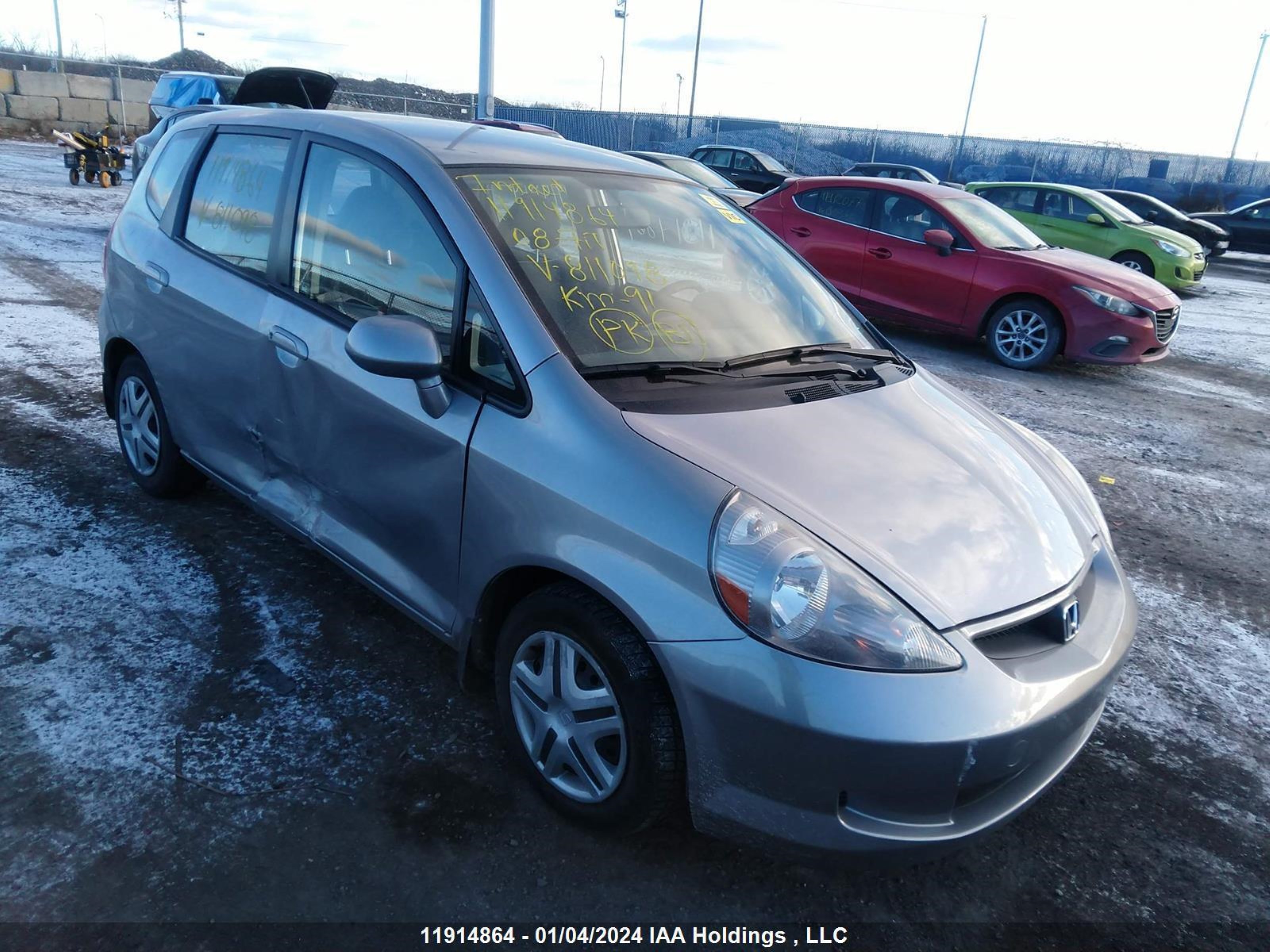 HONDA FIT 2008 jhmgd38468s811098