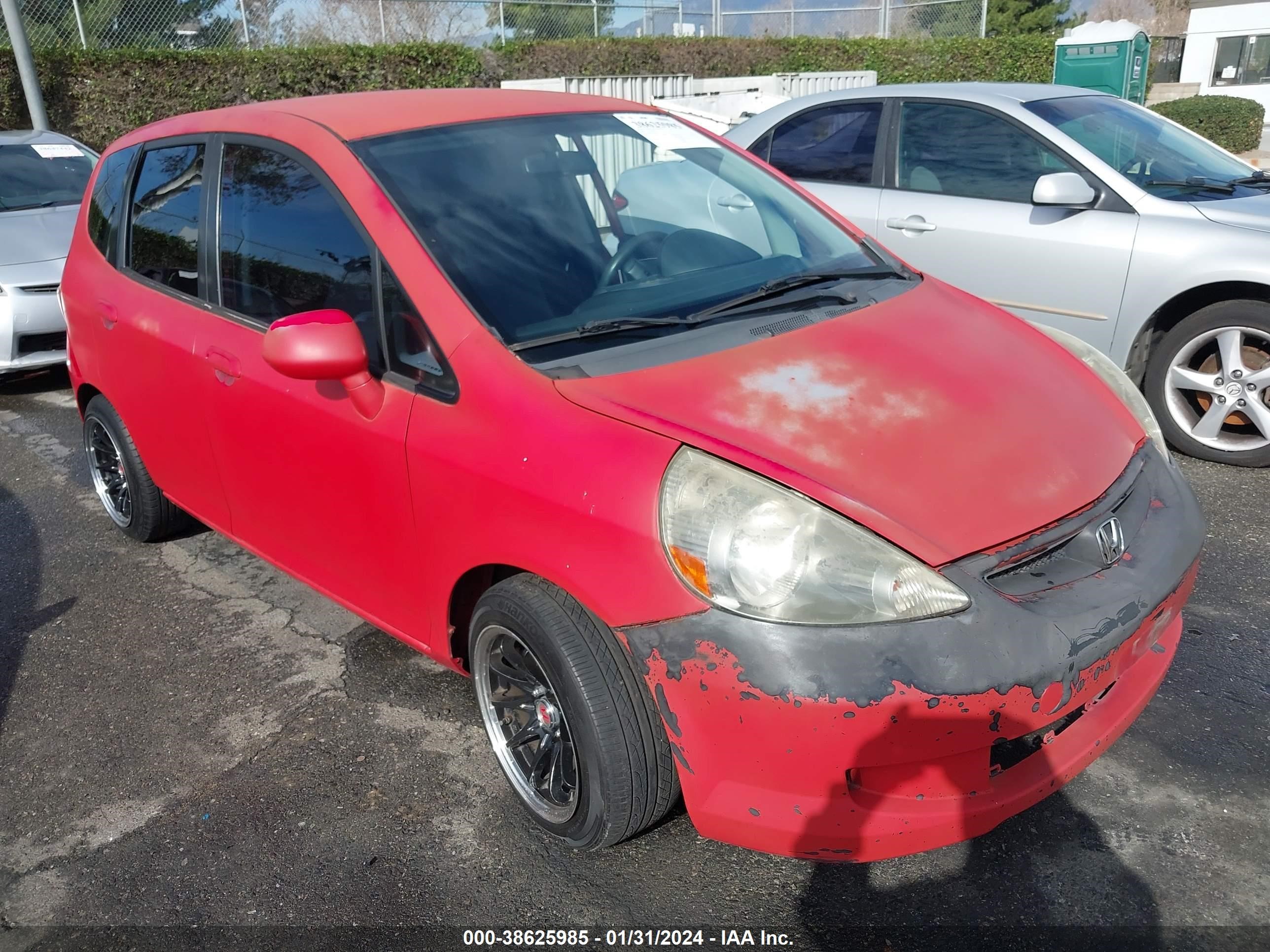 HONDA FIT 2008 jhmgd38478s034673