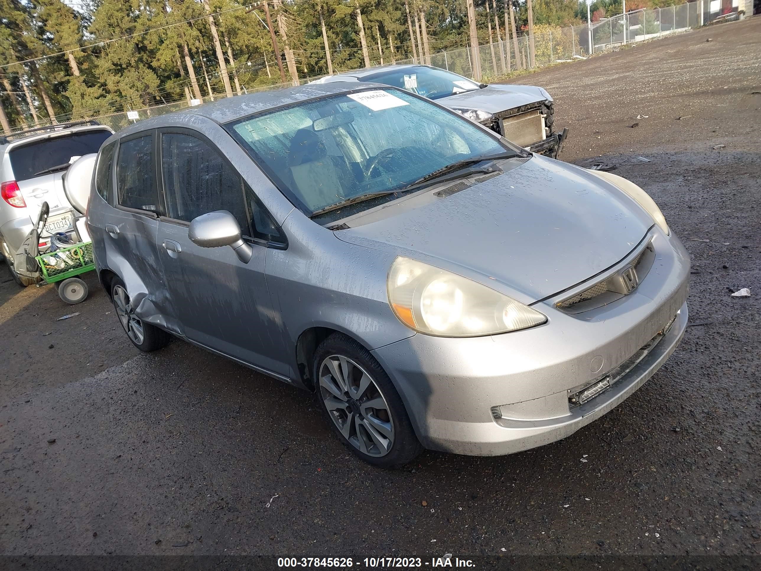 HONDA FIT 2007 jhmgd38487s017914