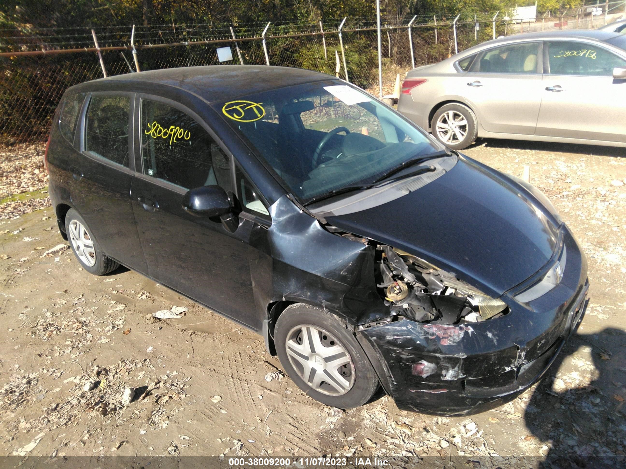 HONDA FIT 2007 jhmgd38487s066045