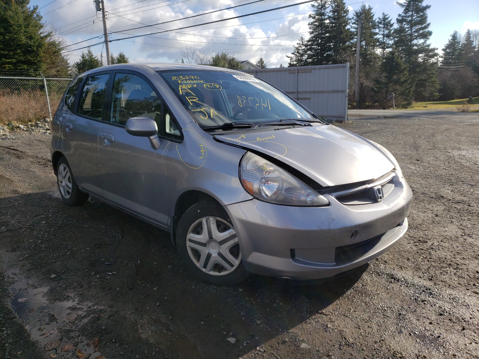 HONDA FIT 2007 jhmgd38497s818870