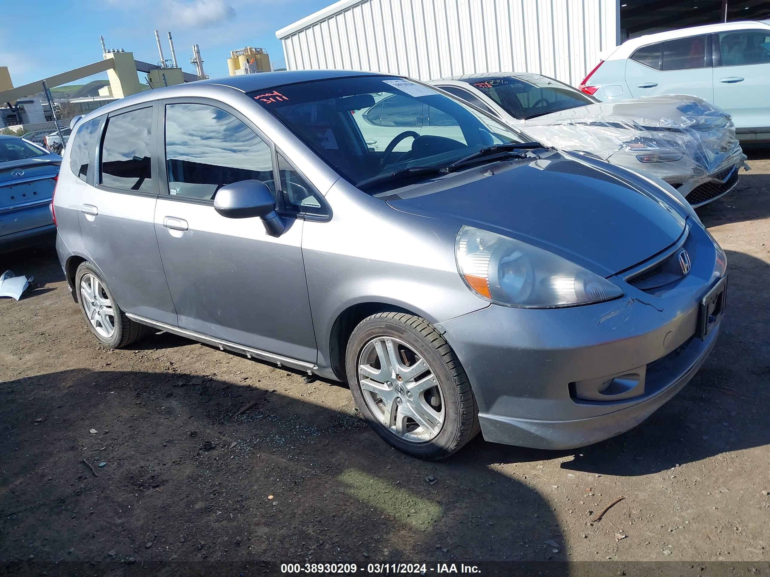 HONDA FIT 2007 jhmgd38617s006092