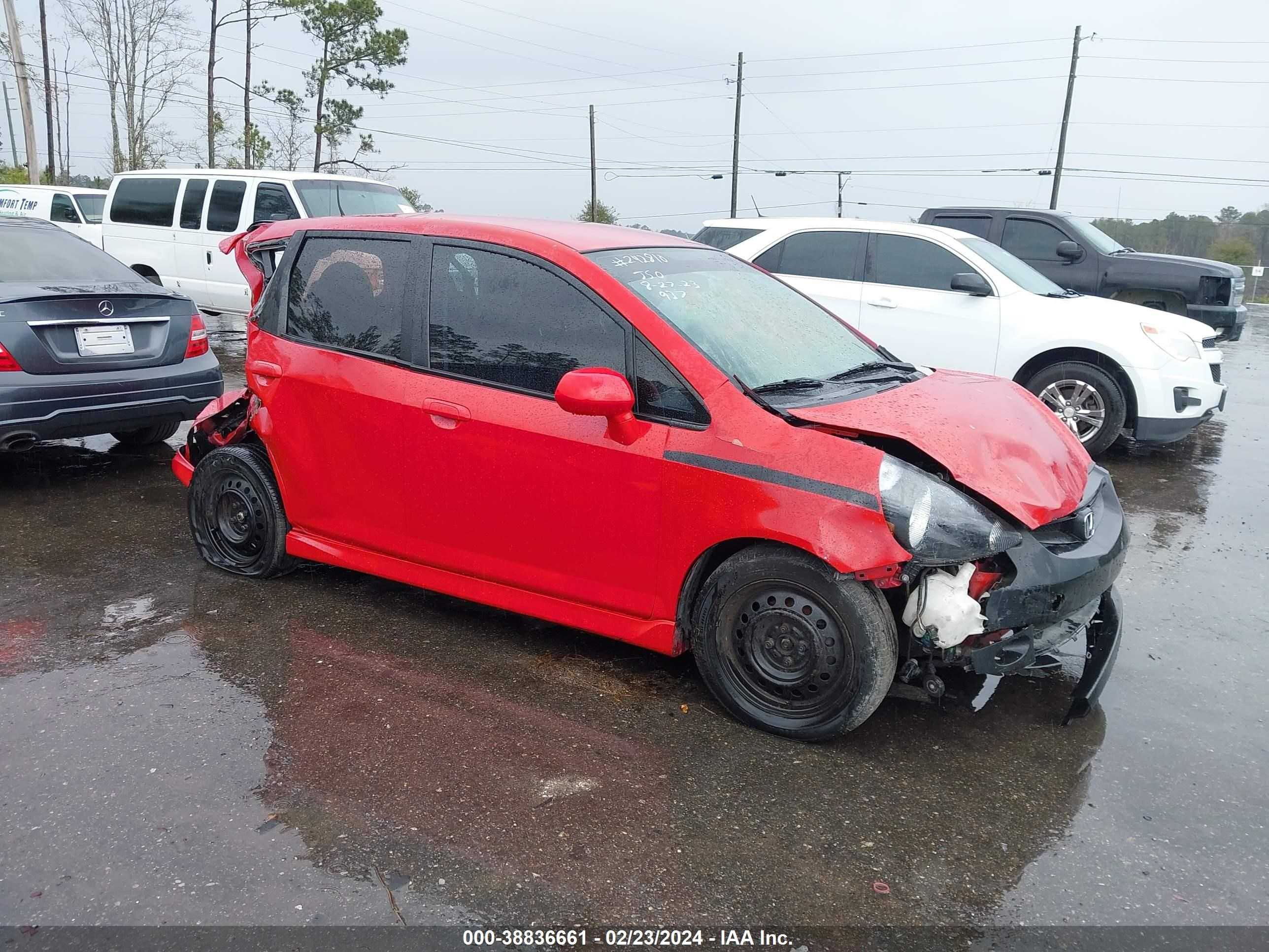 HONDA FIT 2007 jhmgd38617s056801