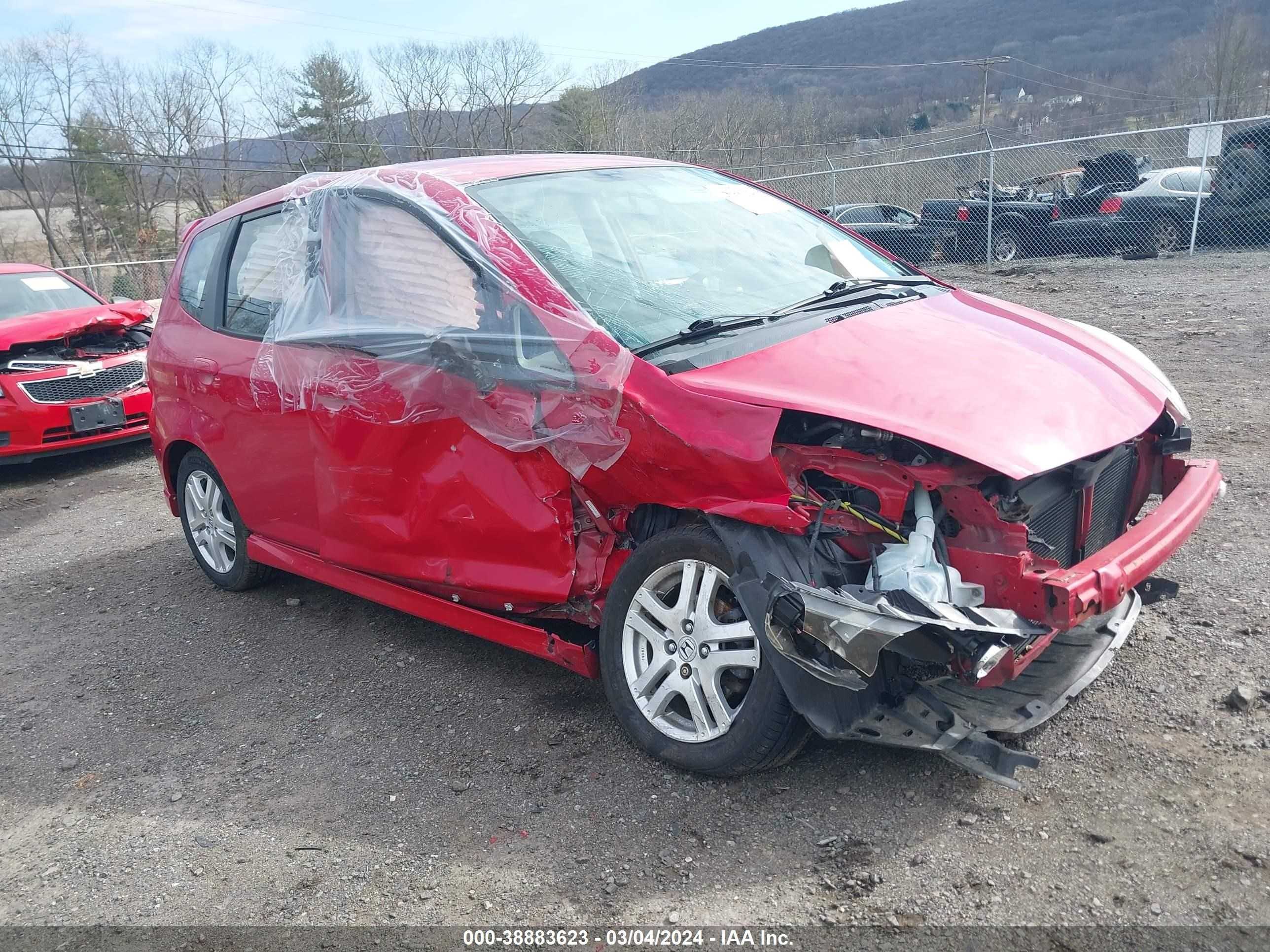 HONDA FIT 2008 jhmgd38618s059389