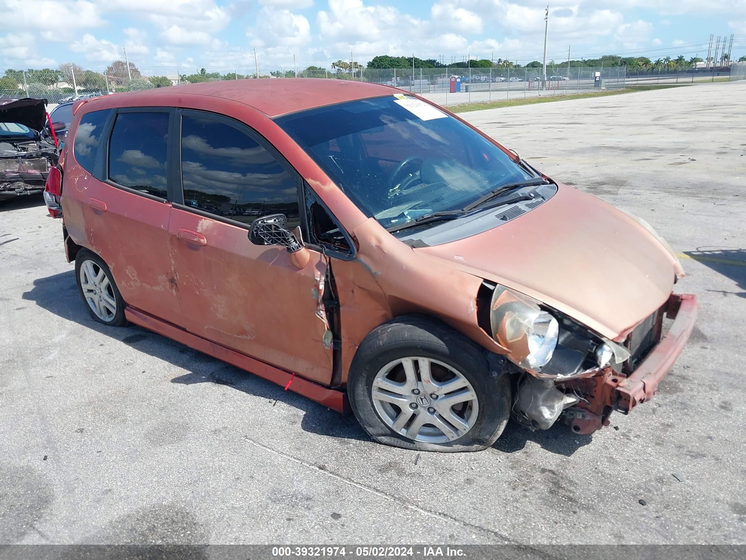 HONDA FIT 2007 jhmgd38627s033866