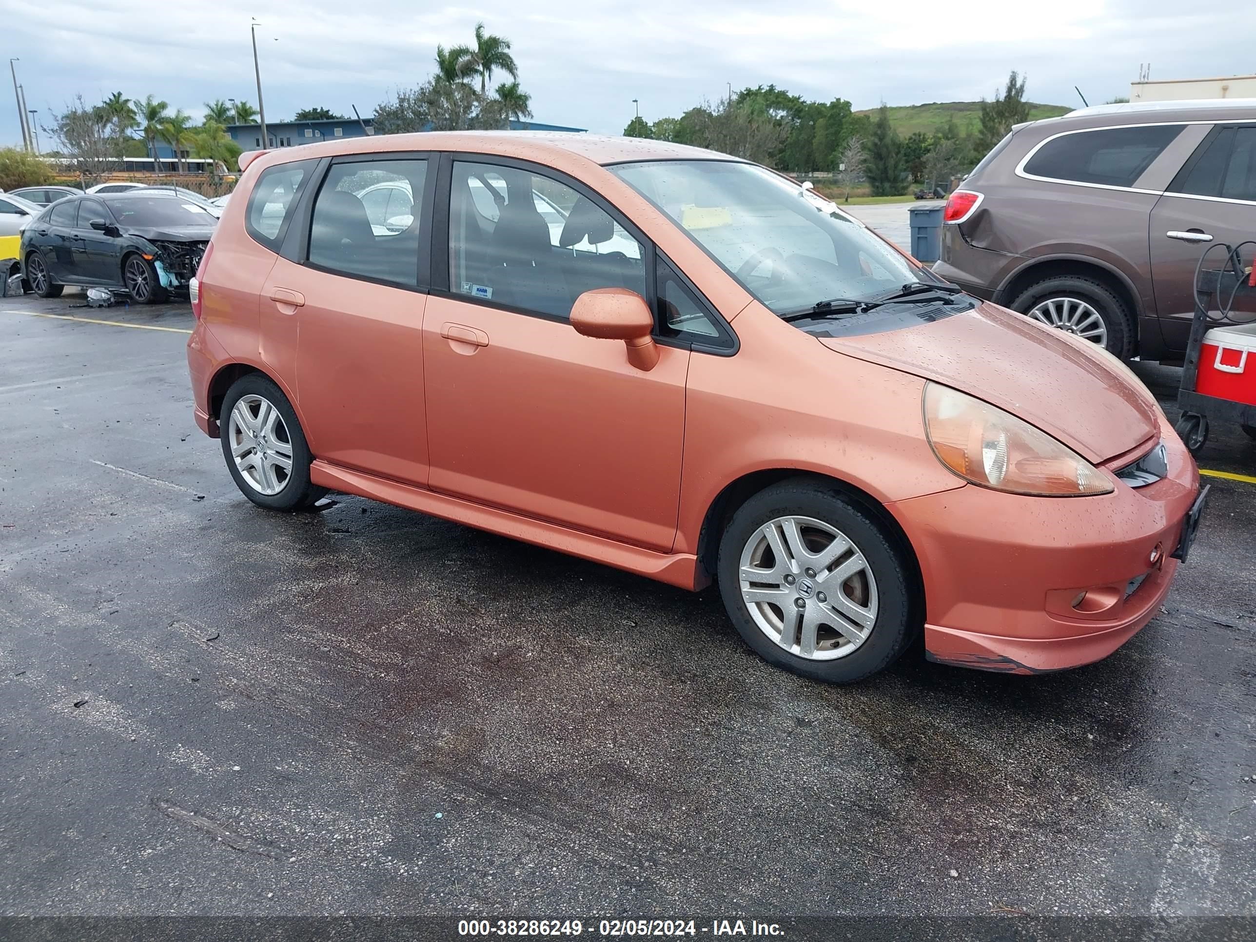 HONDA FIT 2007 jhmgd38627s061330