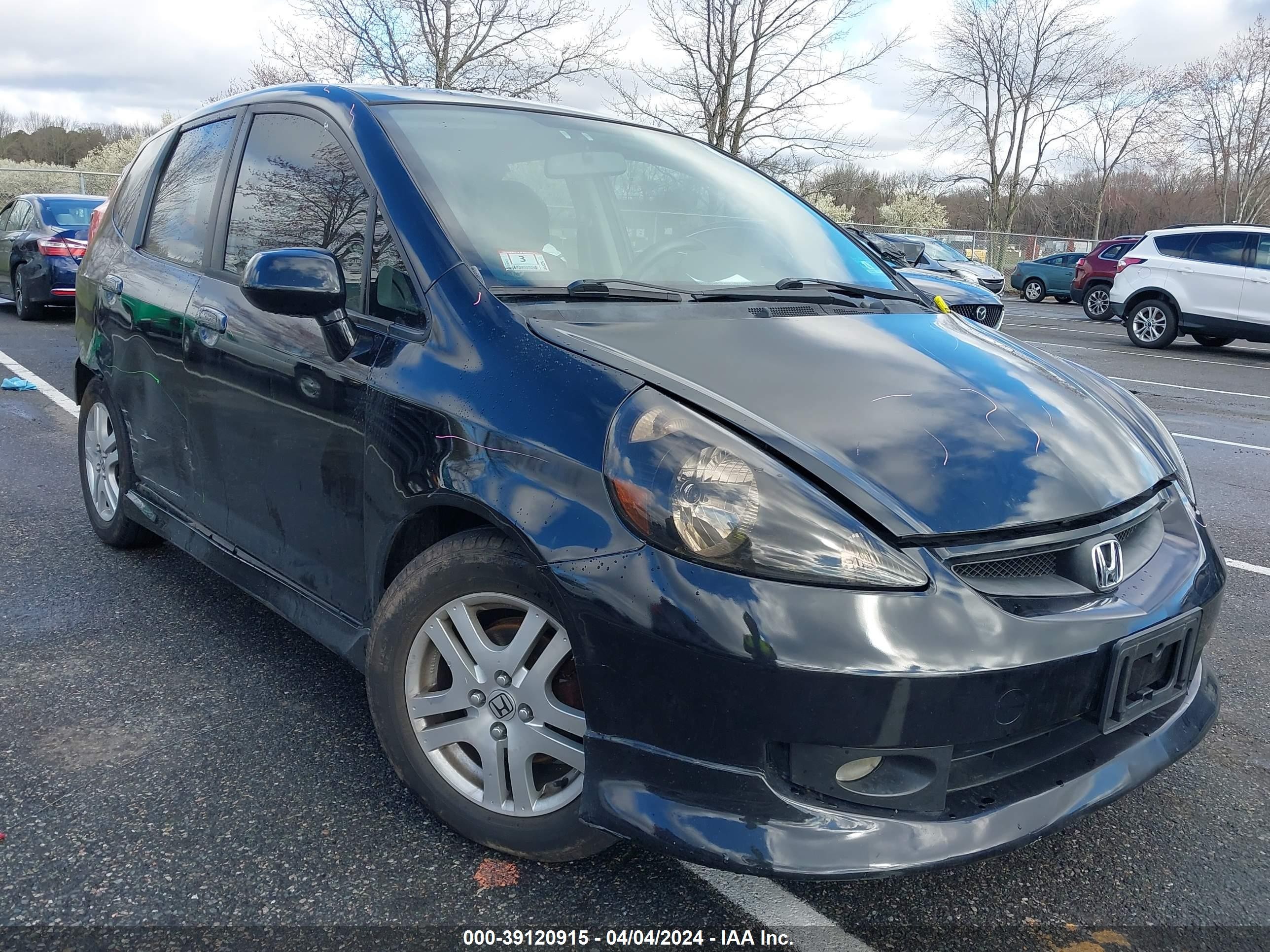 HONDA FIT 2007 jhmgd38627s063661