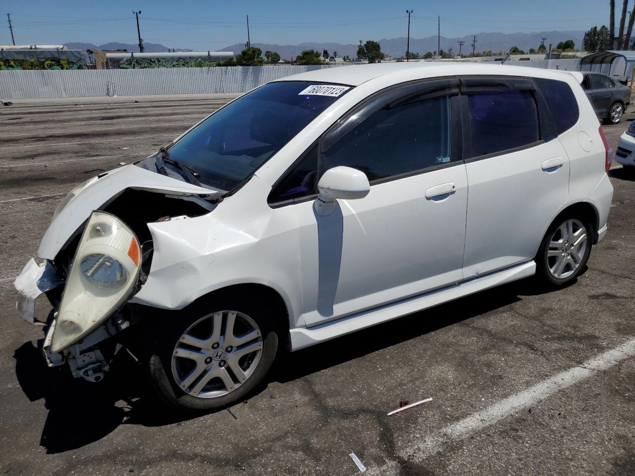 HONDA FIT 2007 jhmgd38647s047879