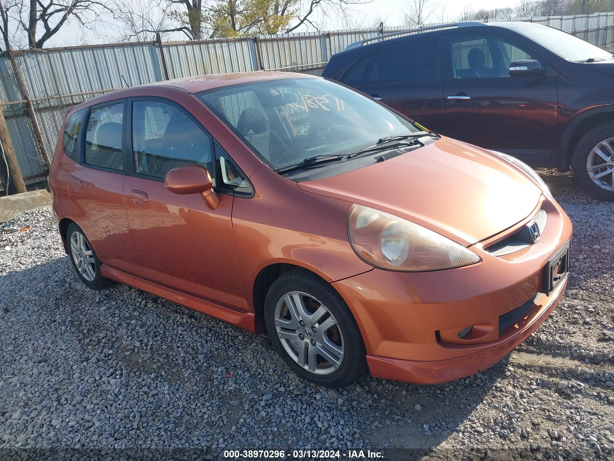 HONDA FIT 2007 jhmgd38647s059739