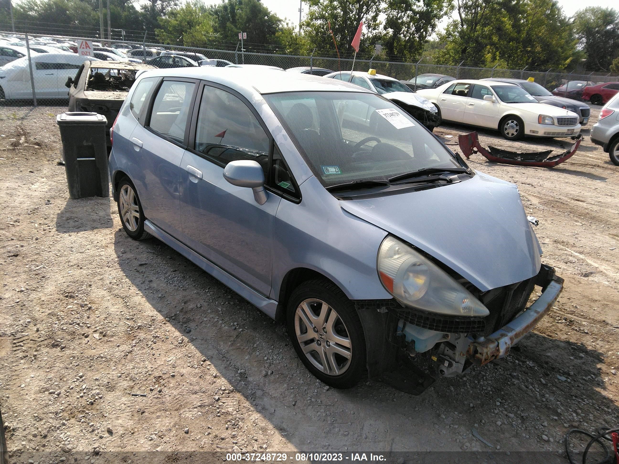 HONDA FIT 2008 jhmgd38648s060343