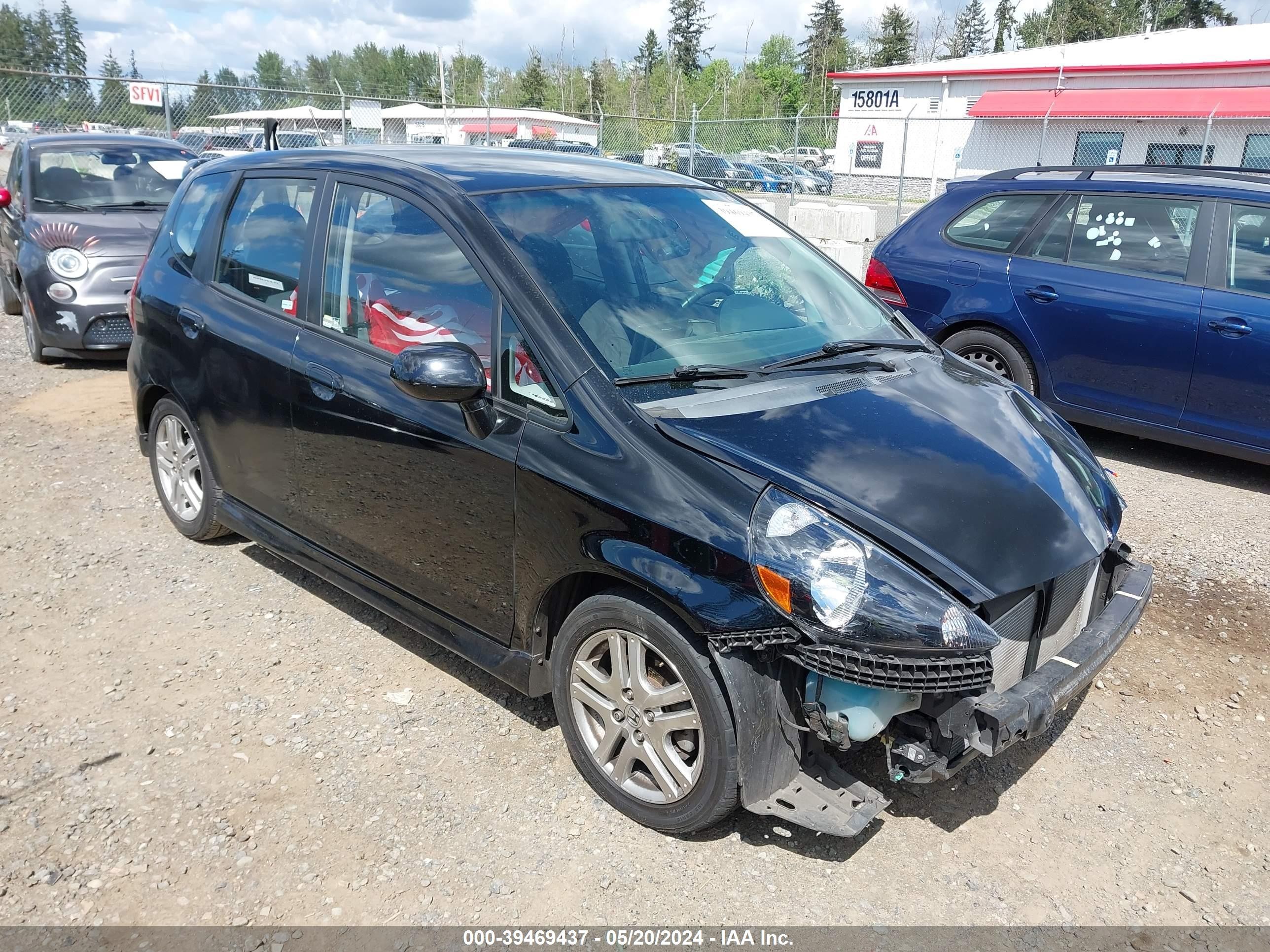 HONDA FIT 2007 jhmgd38657s055960