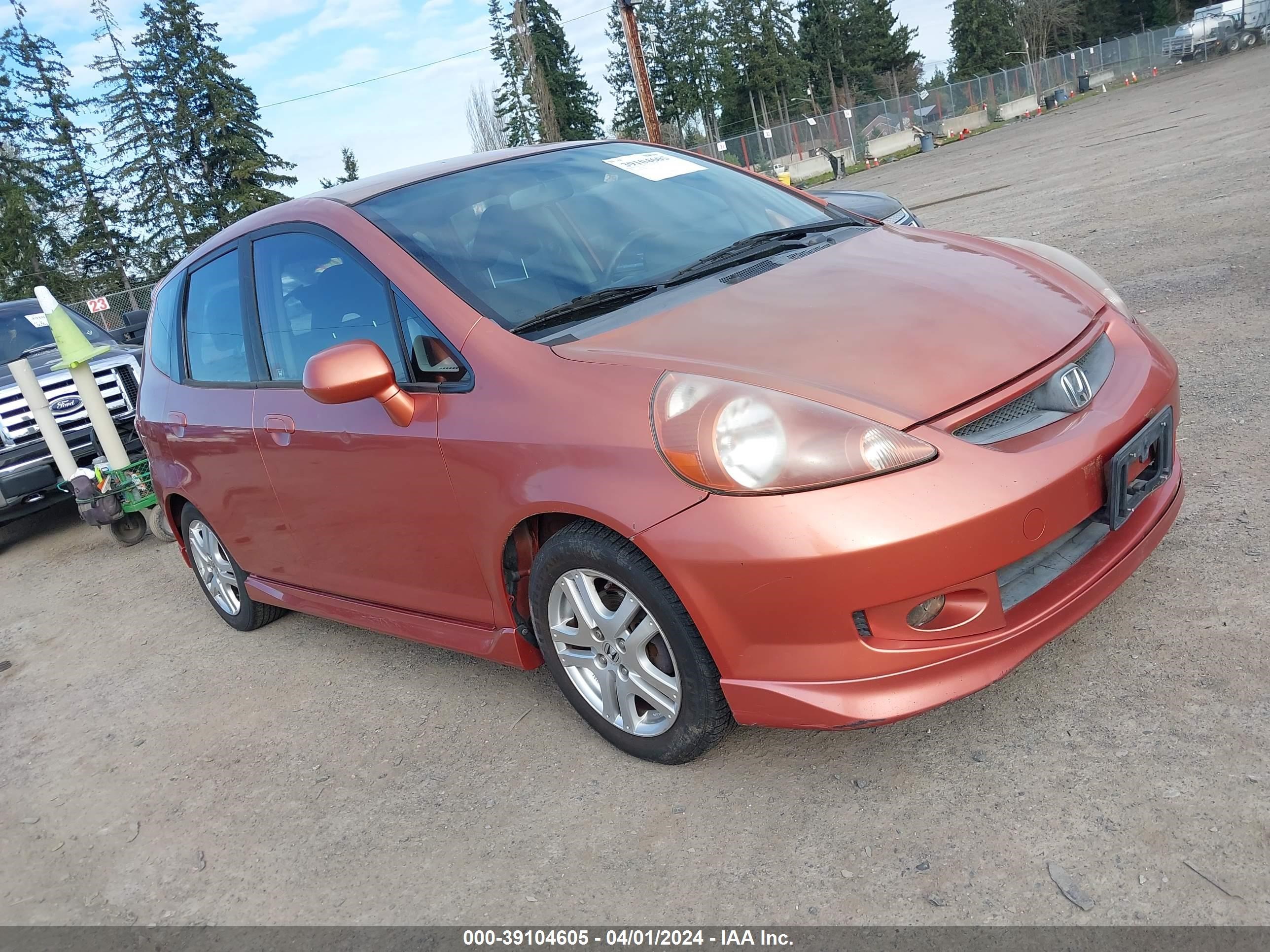 HONDA FIT 2008 jhmgd38658s009997