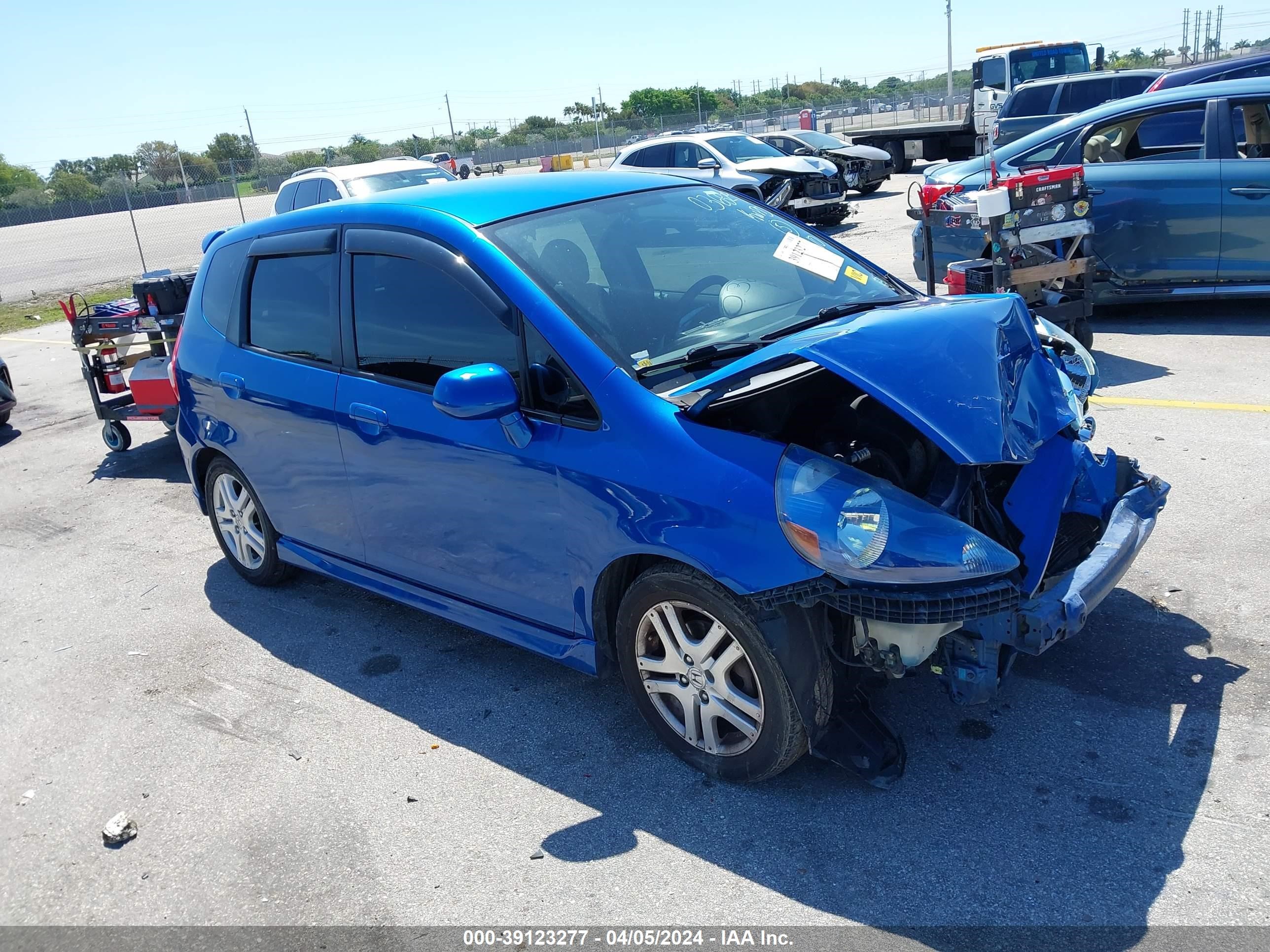 HONDA FIT 2007 jhmgd38658s040585