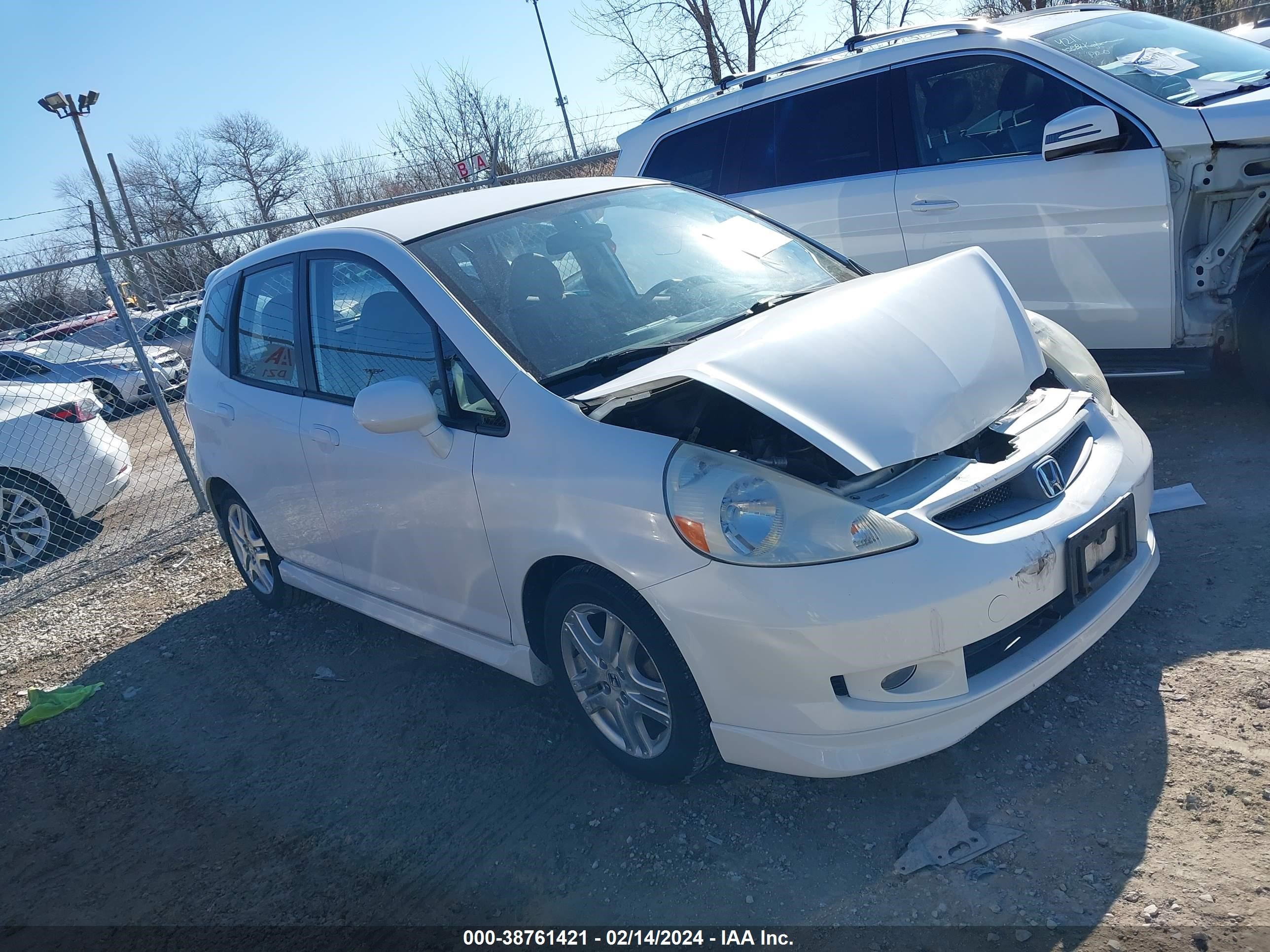 HONDA FIT 2007 jhmgd38667s036625