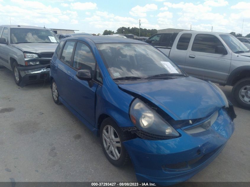 HONDA FIT 2007 jhmgd38667s055966