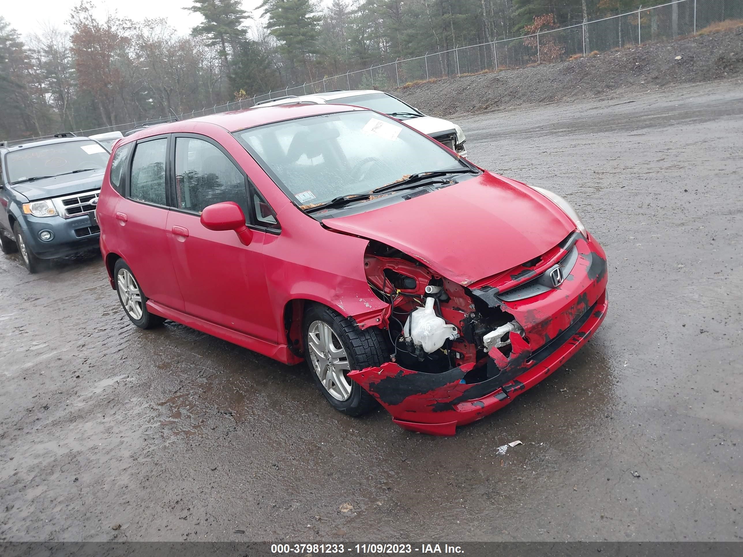 HONDA FIT 2007 jhmgd38677s015718