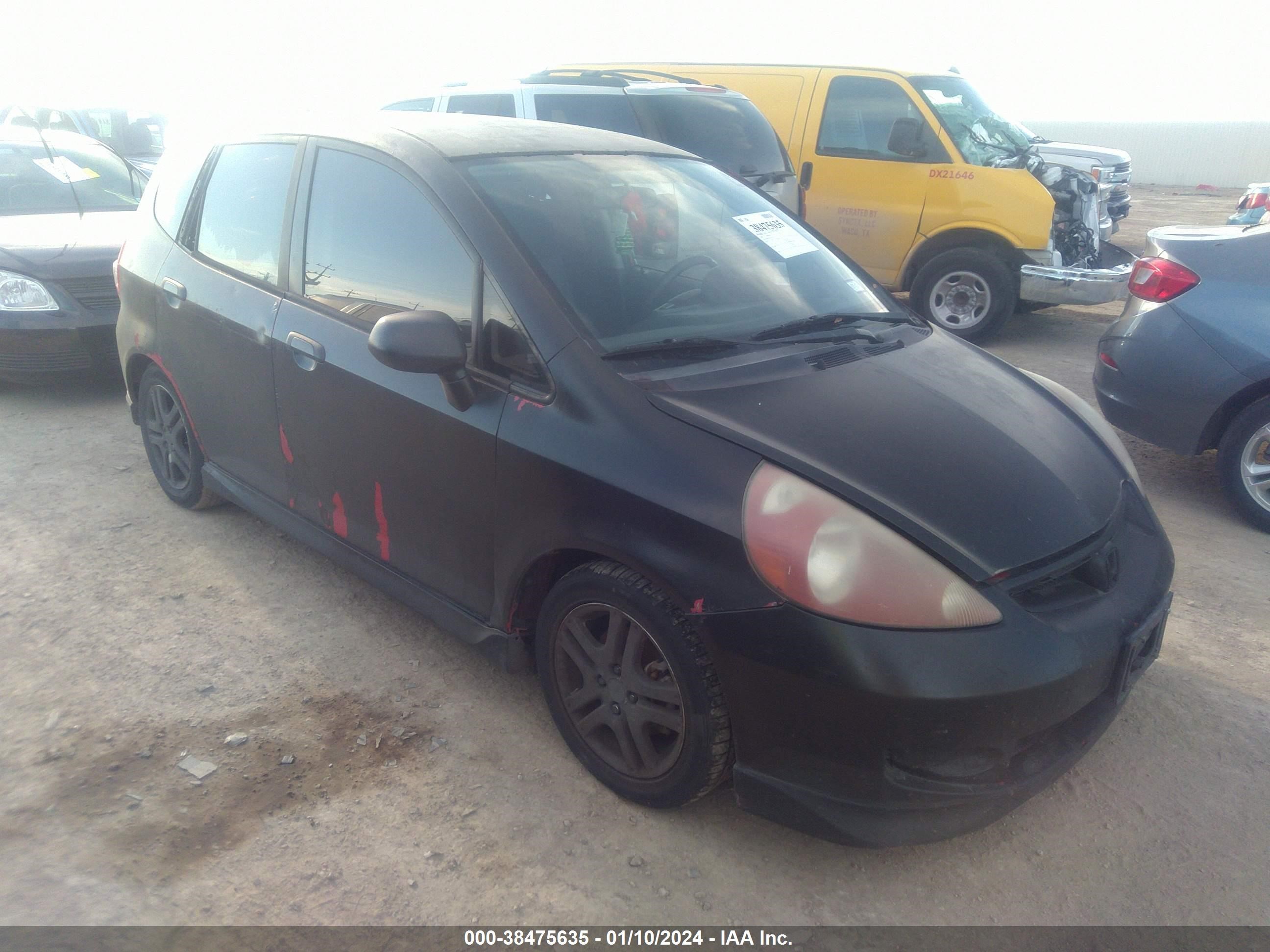 HONDA FIT 2007 jhmgd38677s027920