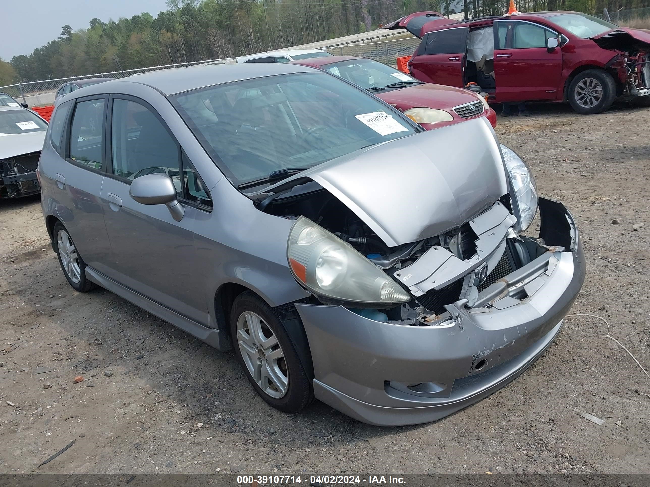 HONDA FIT 2007 jhmgd38677s047312