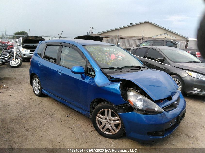 HONDA FIT 2007 jhmgd38677s807531