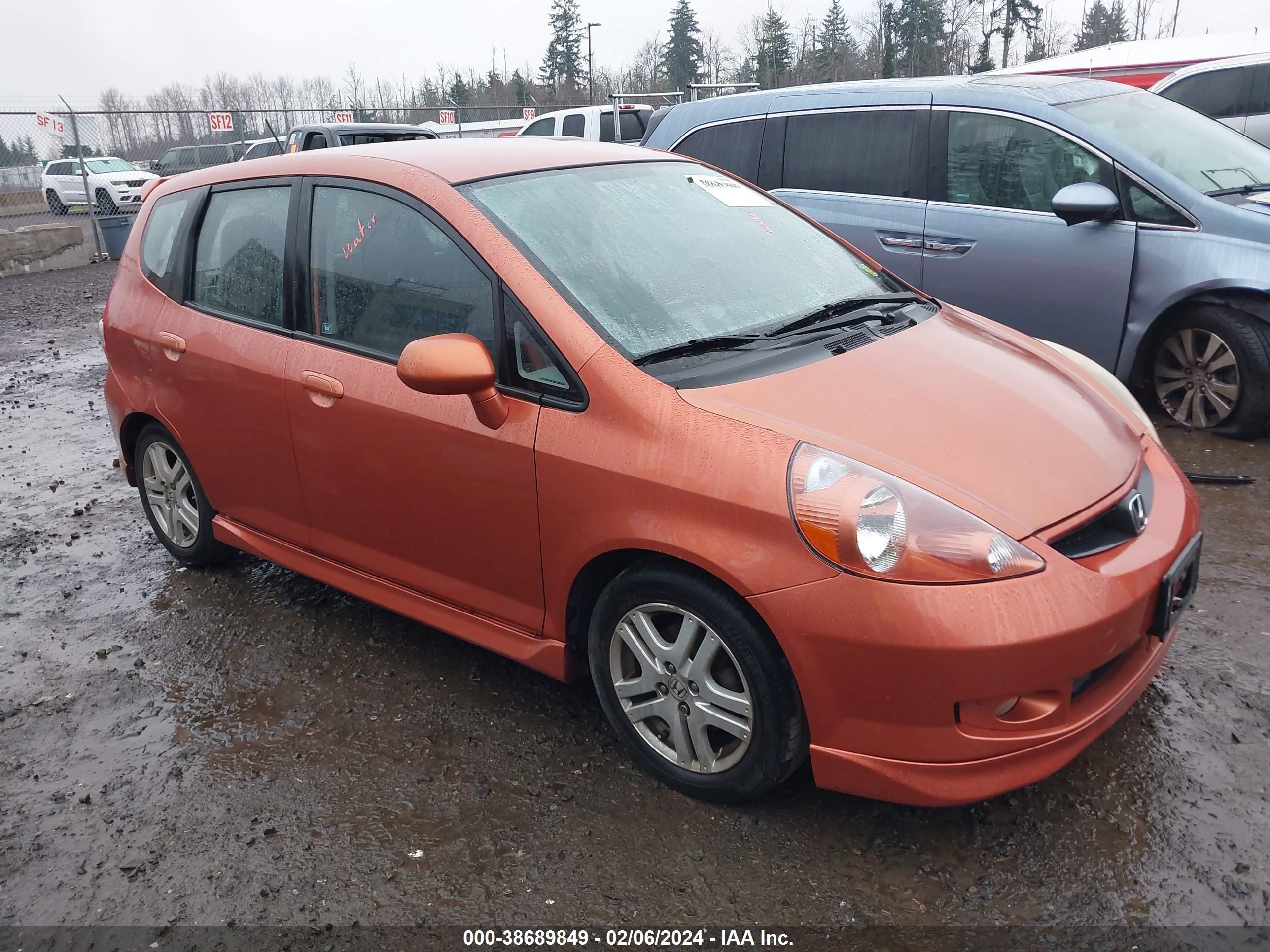 HONDA FIT 2008 jhmgd38678s024808