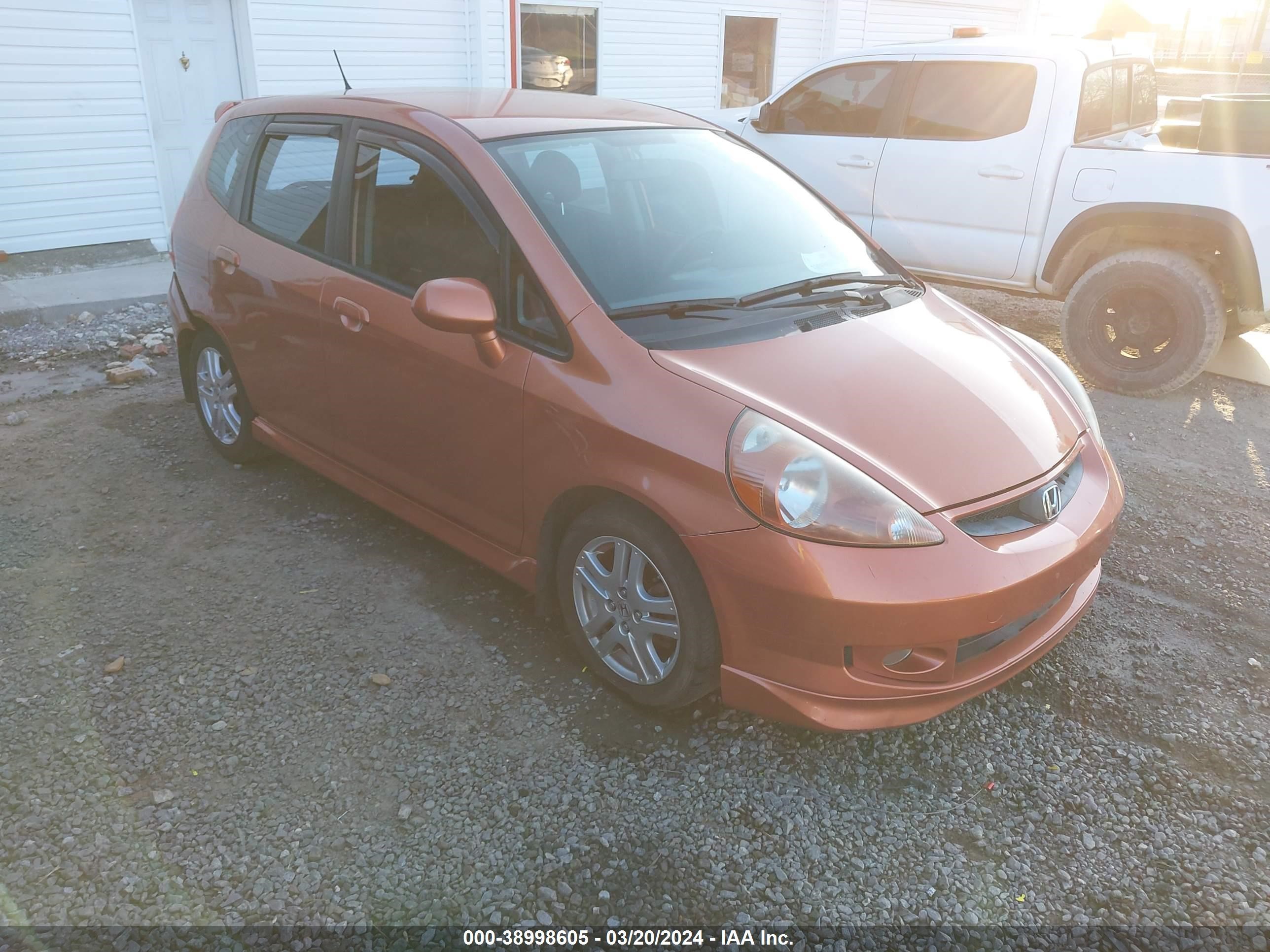 HONDA FIT 2008 jhmgd38678s051216