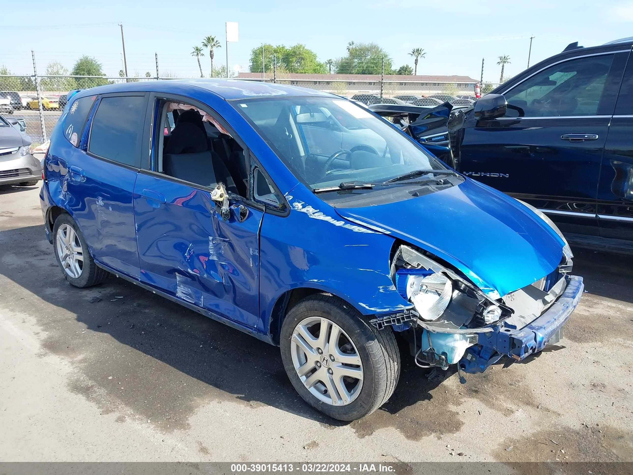 HONDA FIT 2007 jhmgd38687s011466