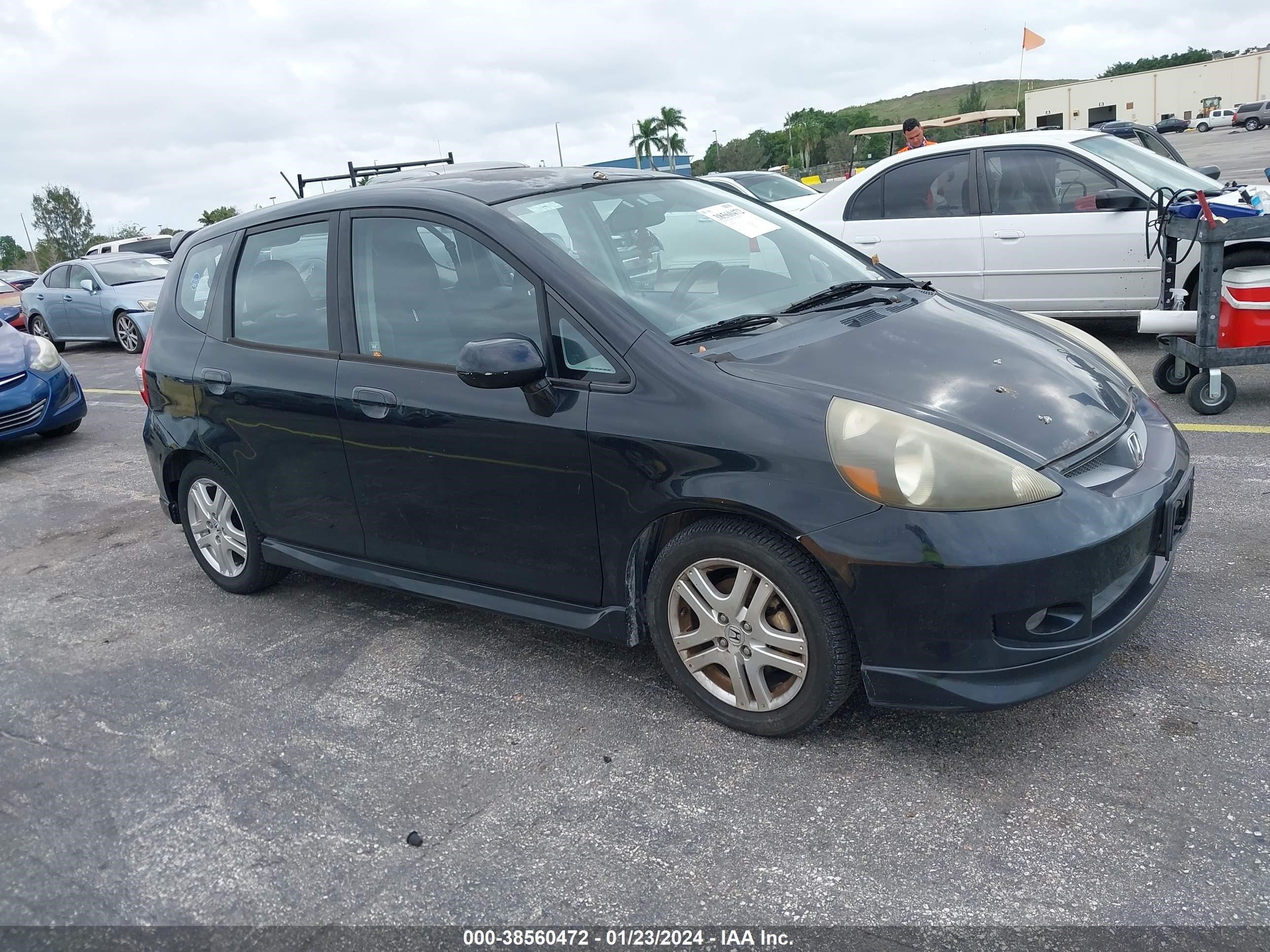 HONDA FIT 2007 jhmgd38687s016005