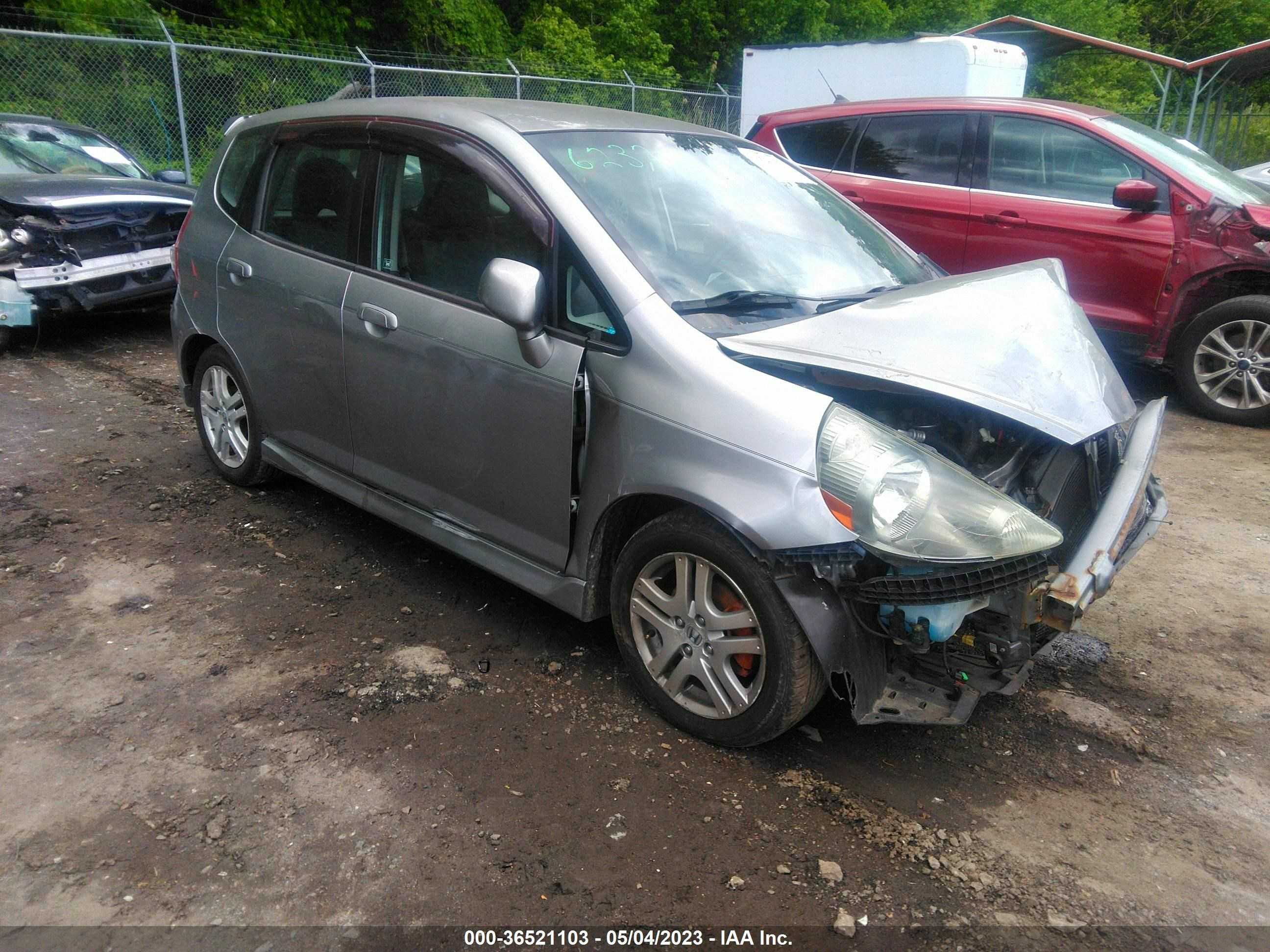 HONDA FIT 2007 jhmgd38687s016232