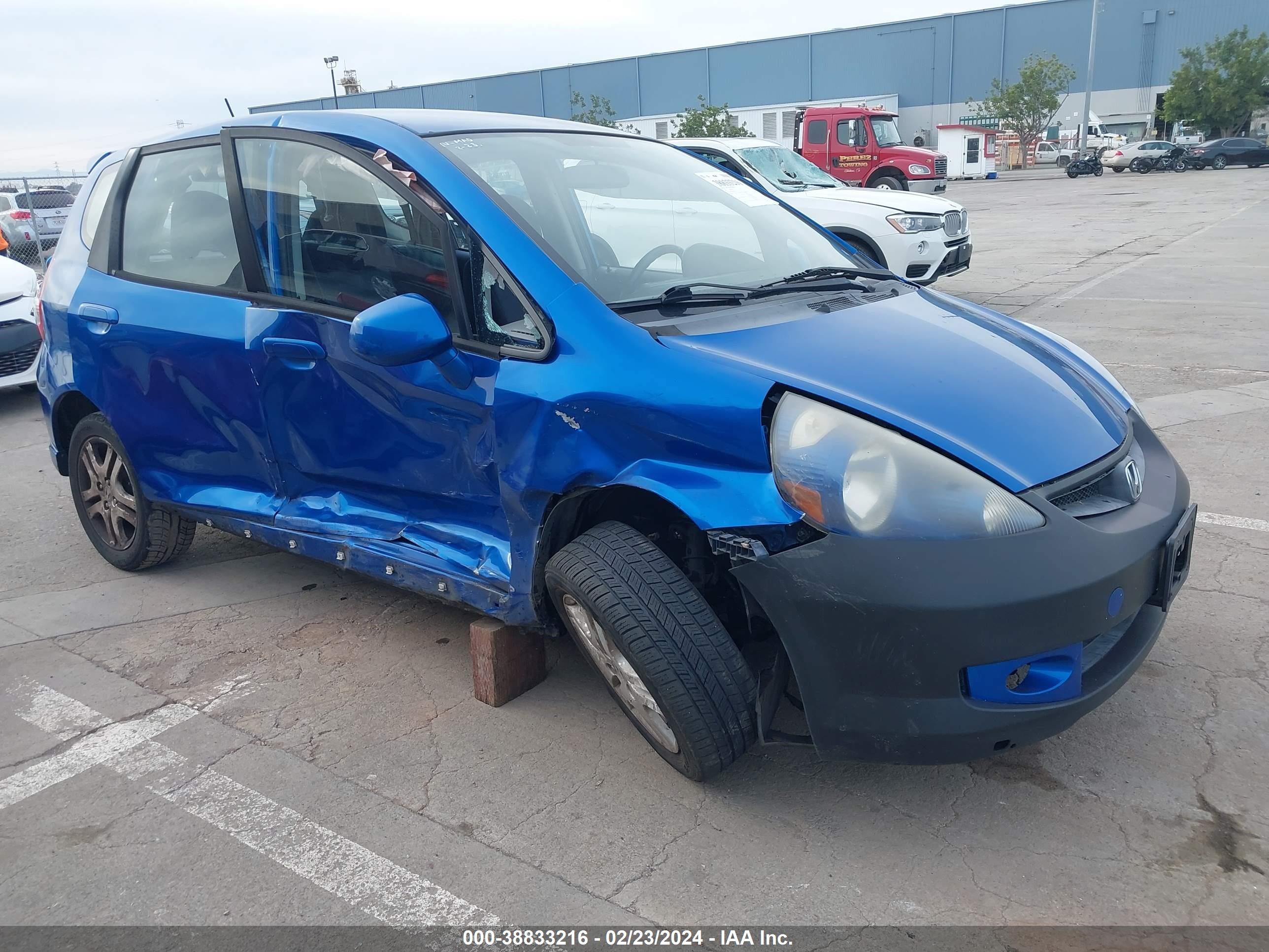 HONDA FIT 2007 jhmgd38687s053491