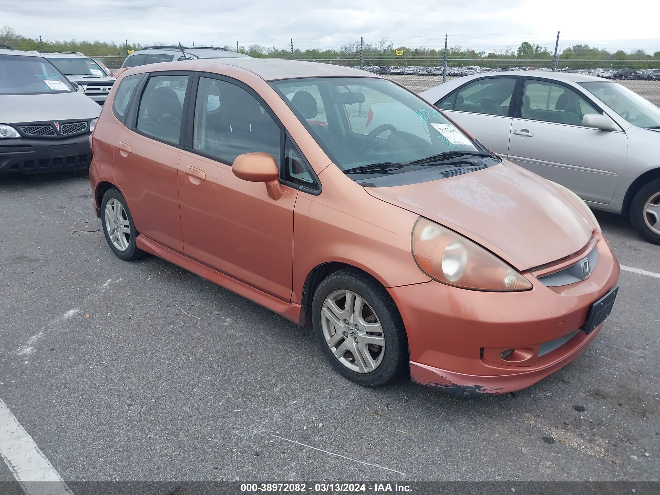 HONDA FIT 2007 jhmgd38687s061381