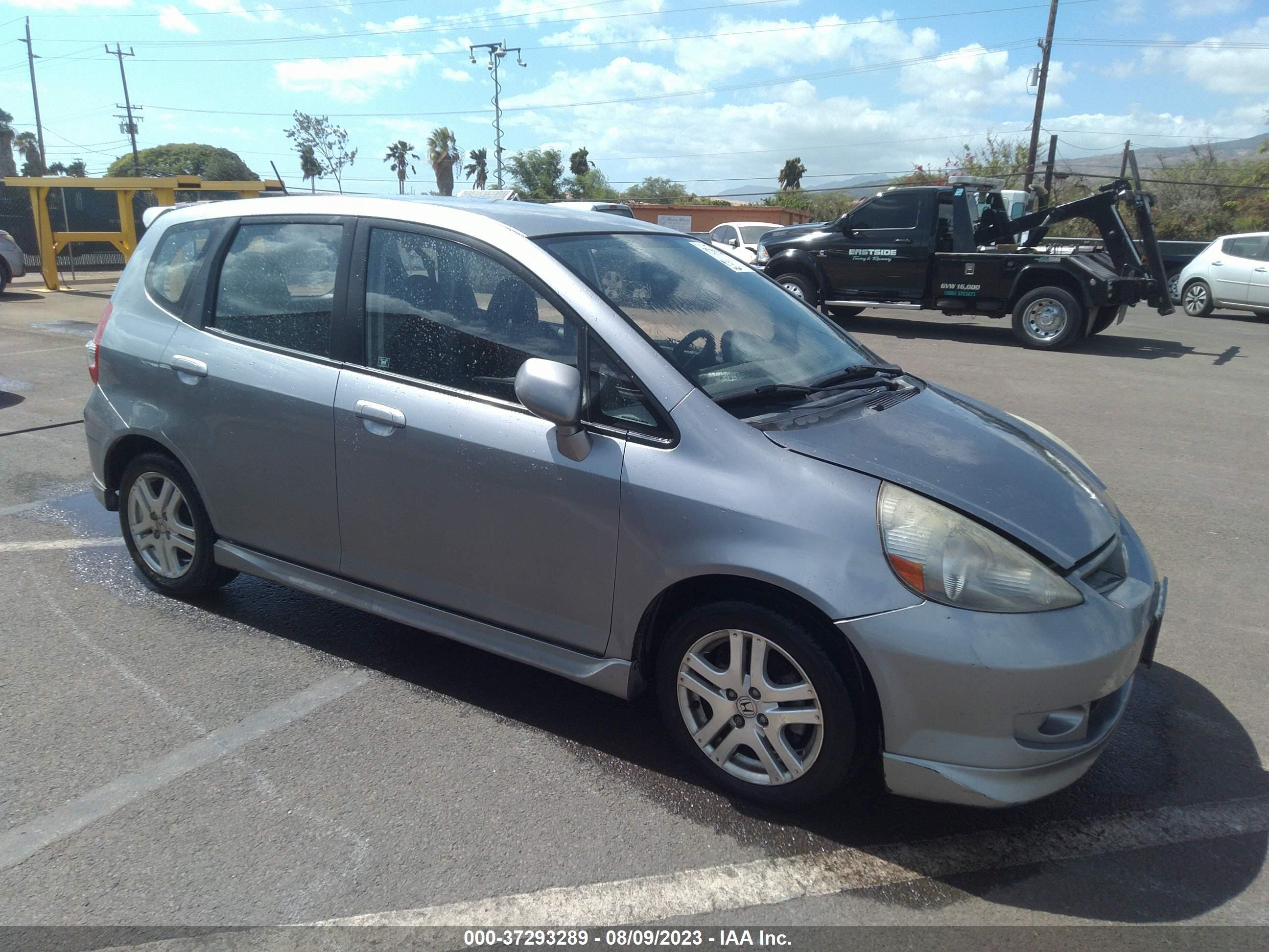 HONDA FIT 2007 jhmgd38687s065527