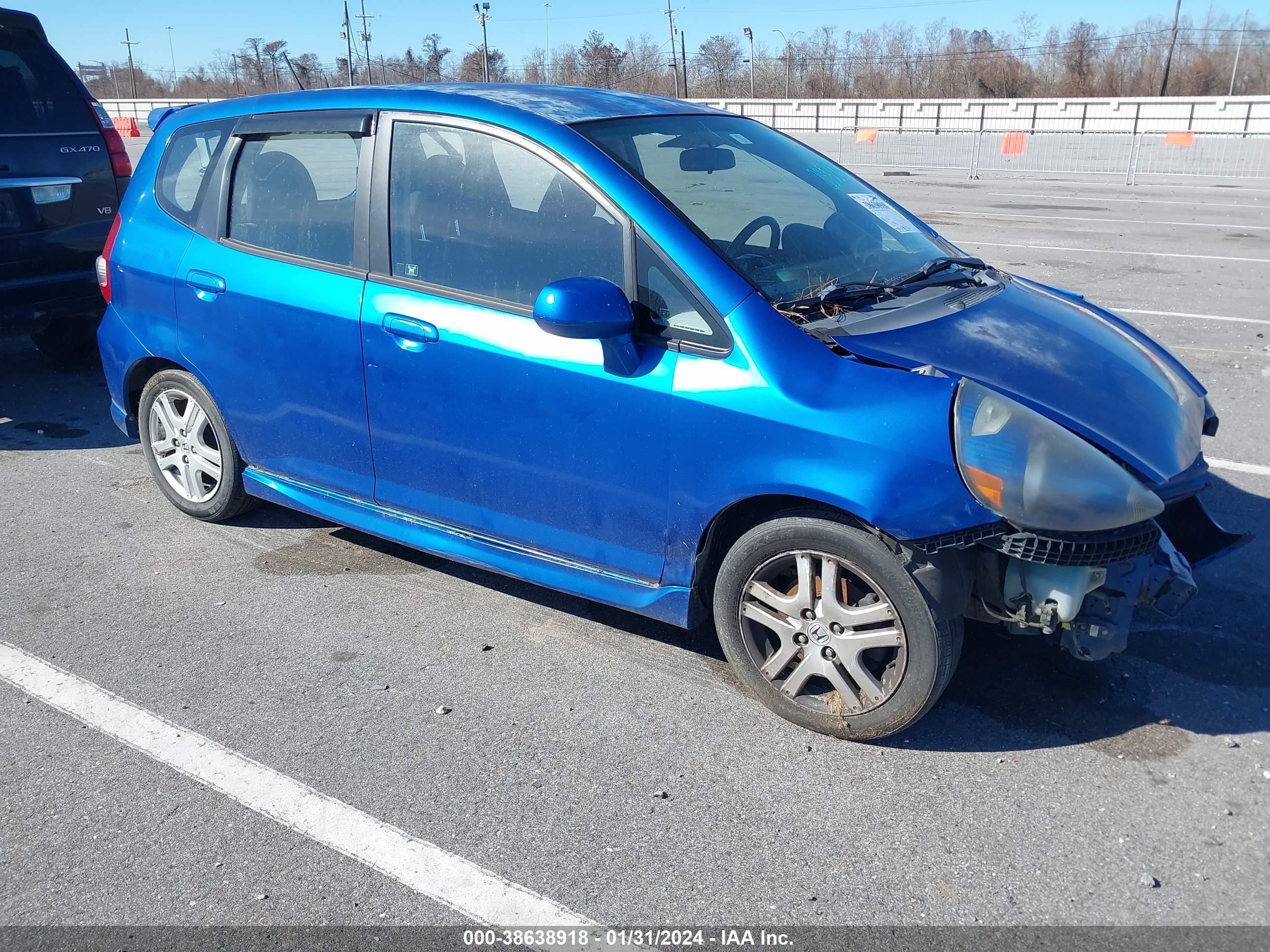 HONDA FIT 2007 jhmgd38697s017776